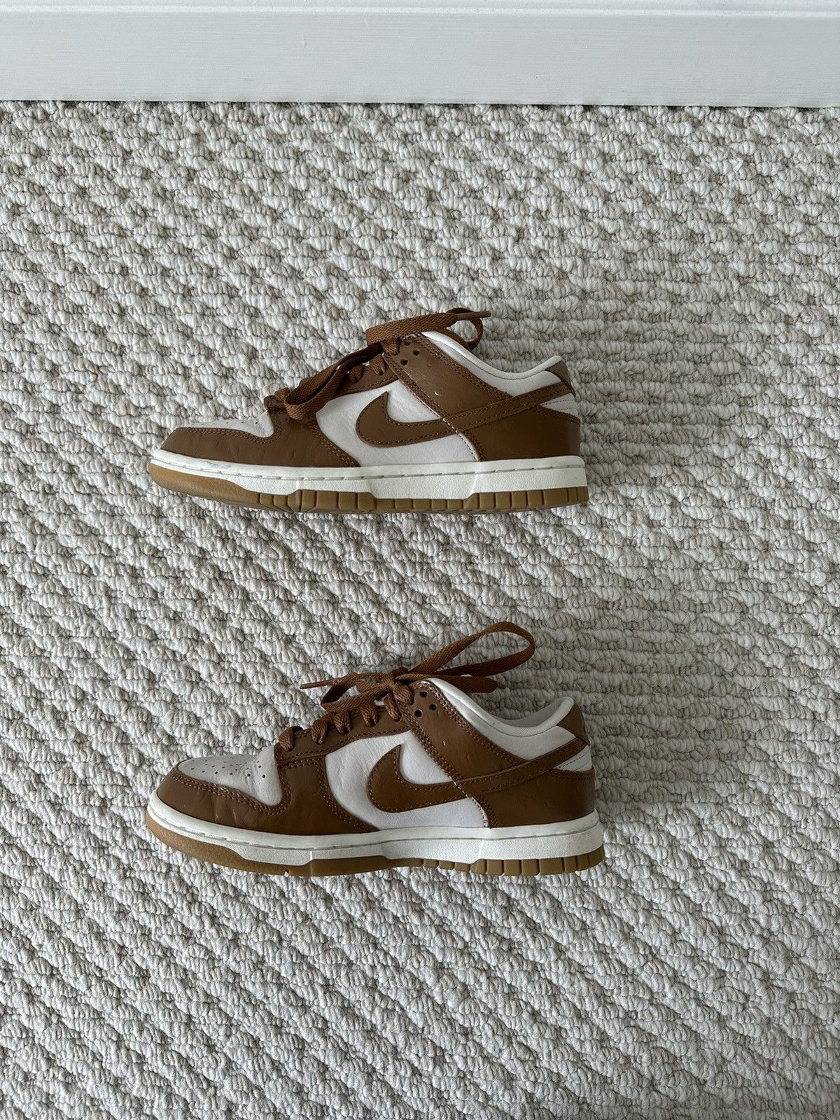 Nike Nike Dunk Low “Brown Ostrich” Sneaker Size US 5 / IT 35 - 6 Thumbnail