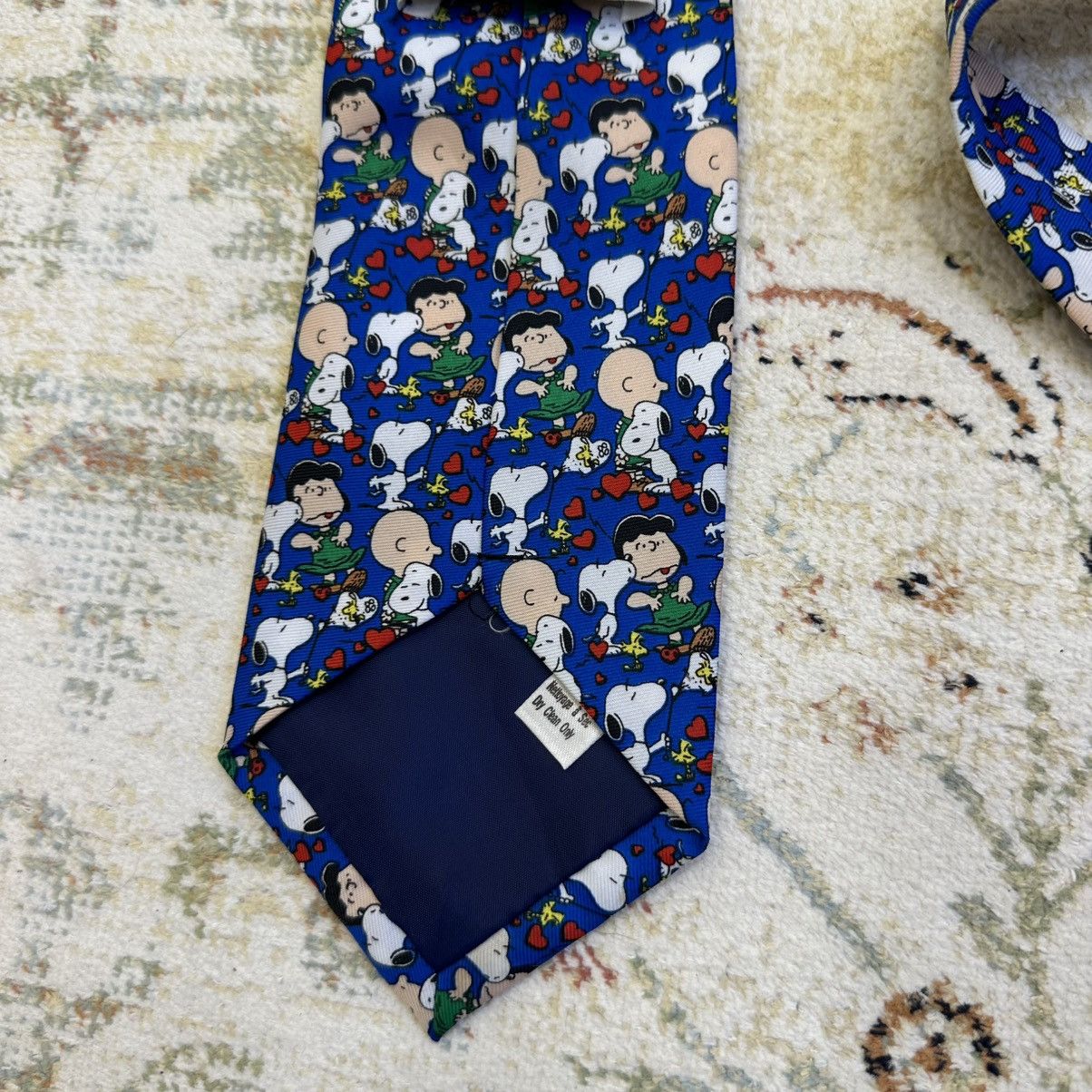 Vintage Vintage Tie Peanuts Silk Cartoon Network Old Money Y2K 00s Size ONE SIZE - 3 Thumbnail