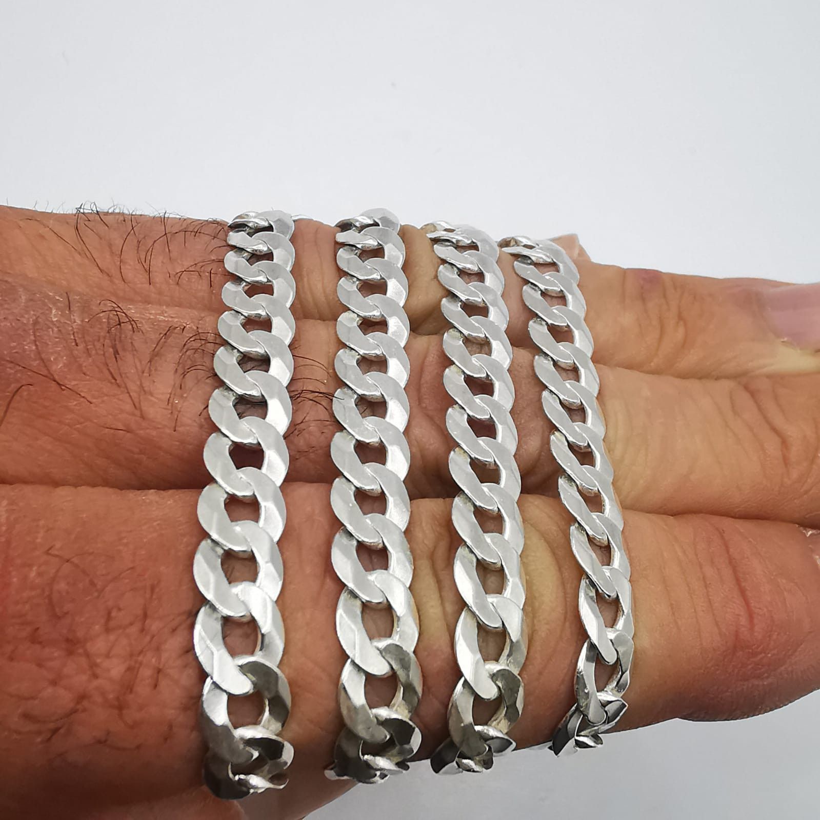 Sterling Silver Vintage Jewelry Chain, 925 Sterling Silver, Signed 29,10g Size ONE SIZE - 6 Thumbnail