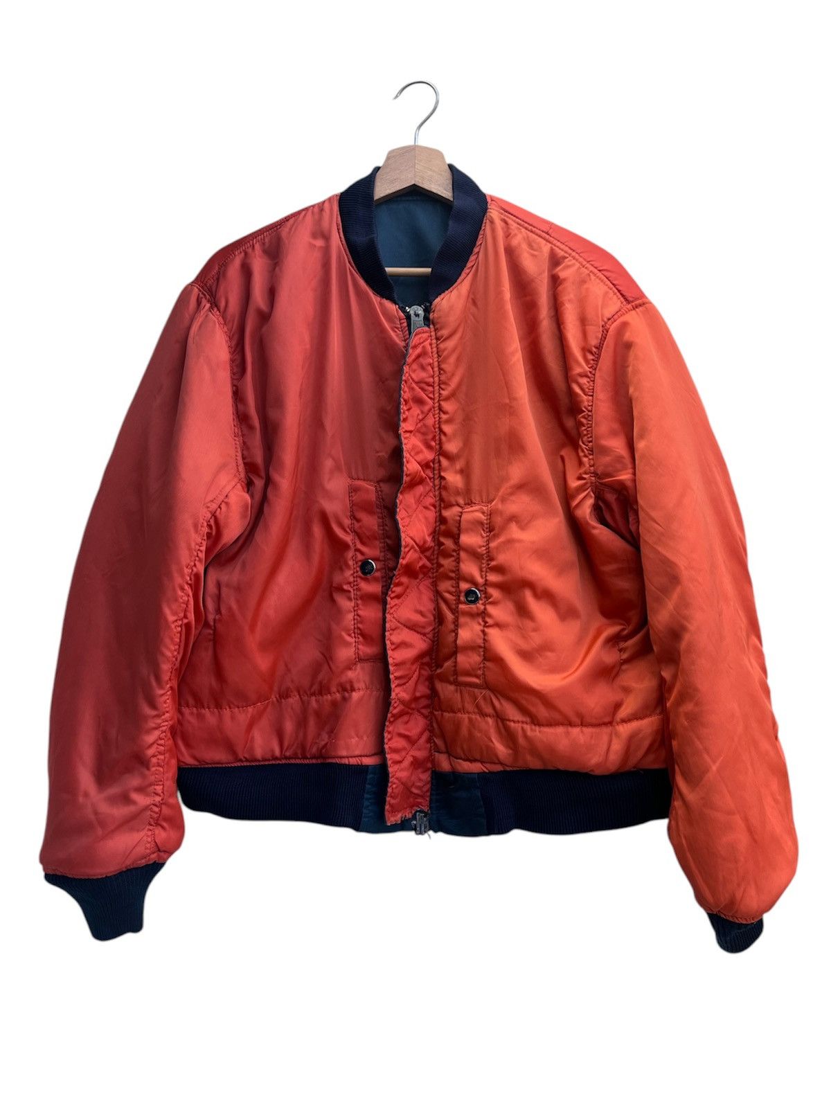 Vintage Vintage Wilker Industries Reversible MA-1 Flight Jacket Size US L / EU 52-54 / 3 - 10 Thumbnail