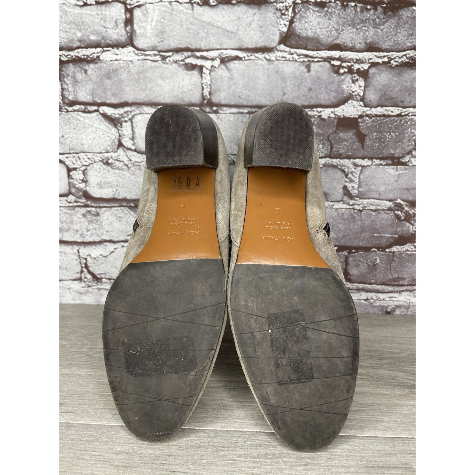 Aquatalia Aquatalia Taupe Suede Leather Side Zip Heel Ankle Booties Wo Size US 10 / IT 40 - 9 Thumbnail