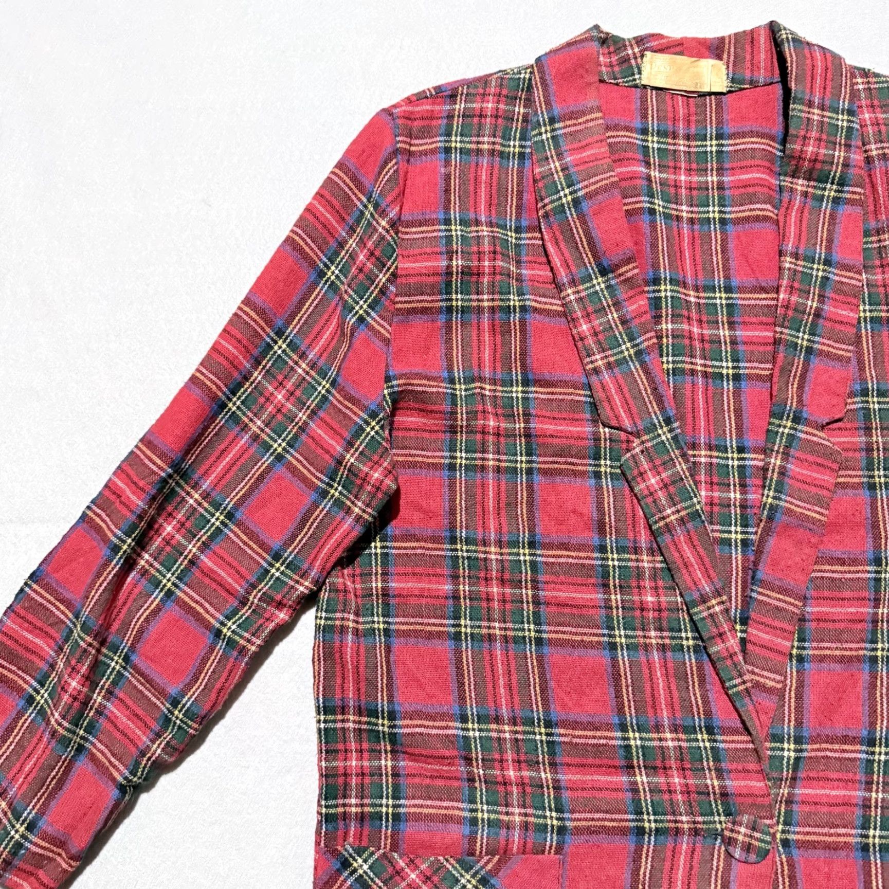Pendleton VINTAGE Pendleton Blazer Womens Wool Plaid 1-Button Jacket Red Green 16 Size XXL / US 16-18 / IT 52-54 - 5 Thumbnail