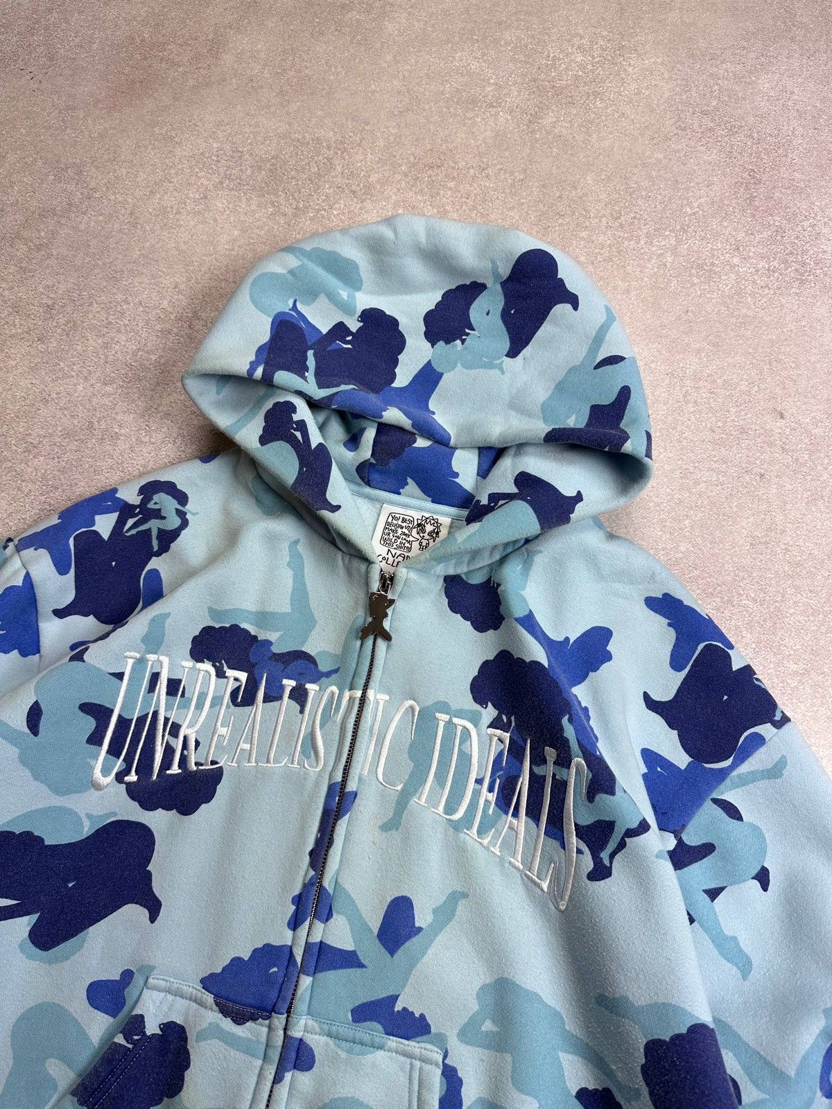 Vintage Unrealistic Ideals Pornstar Style Y2K Zip Hoodie M Size US M / EU 48-50 / 2 - 4 Thumbnail