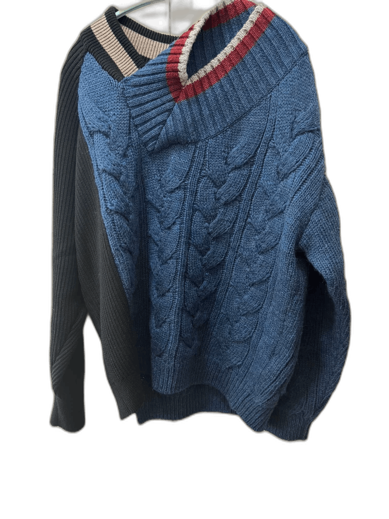 Junya Watanabe Kolor Cable Knit Sweater from Japan Size US M / EU 48-50 / 2 - 1 Thumbnail