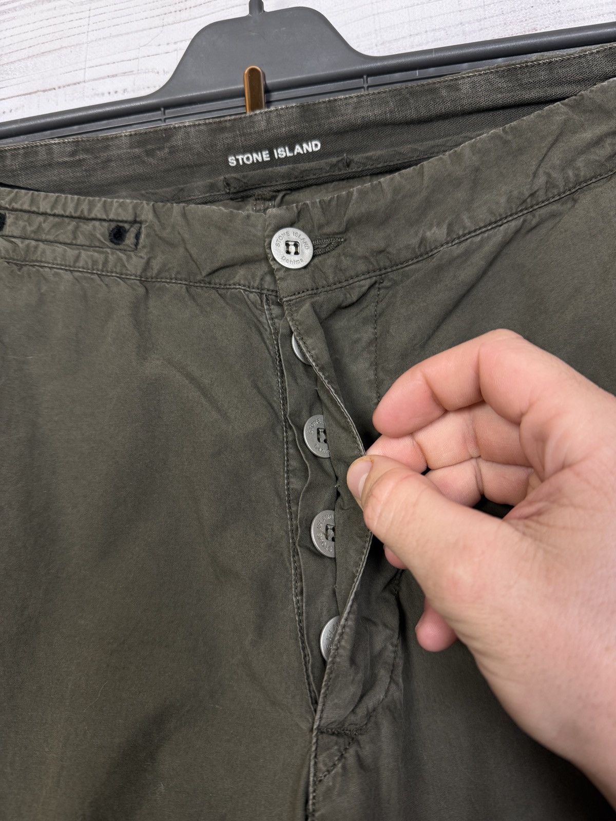 Stone Island Vintage Stone Island Denim Cargo Pants Size US 33 - 7 Thumbnail