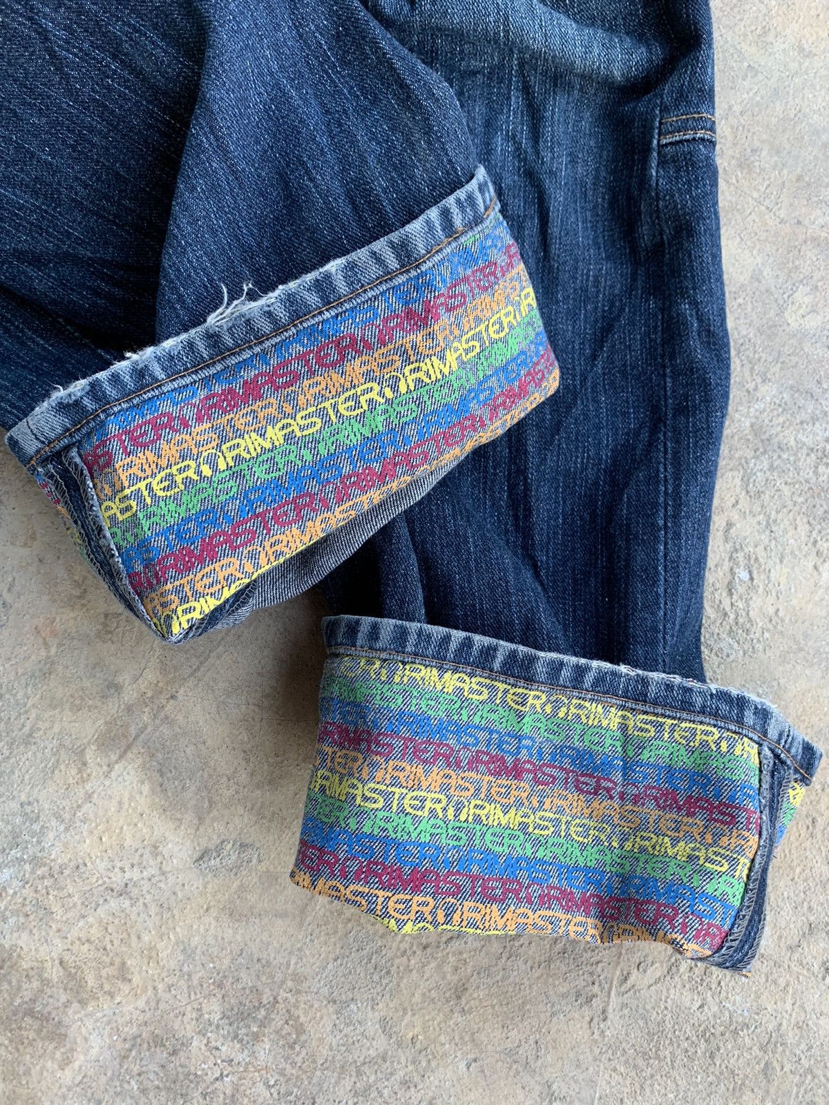 If Six Was Nine × Japanese Brand × Le Grande Bleu (L.G.B.) Rimaster Double Waist Distressed Denim Jeans Size US 34 / EU 50 - 8 Thumbnail