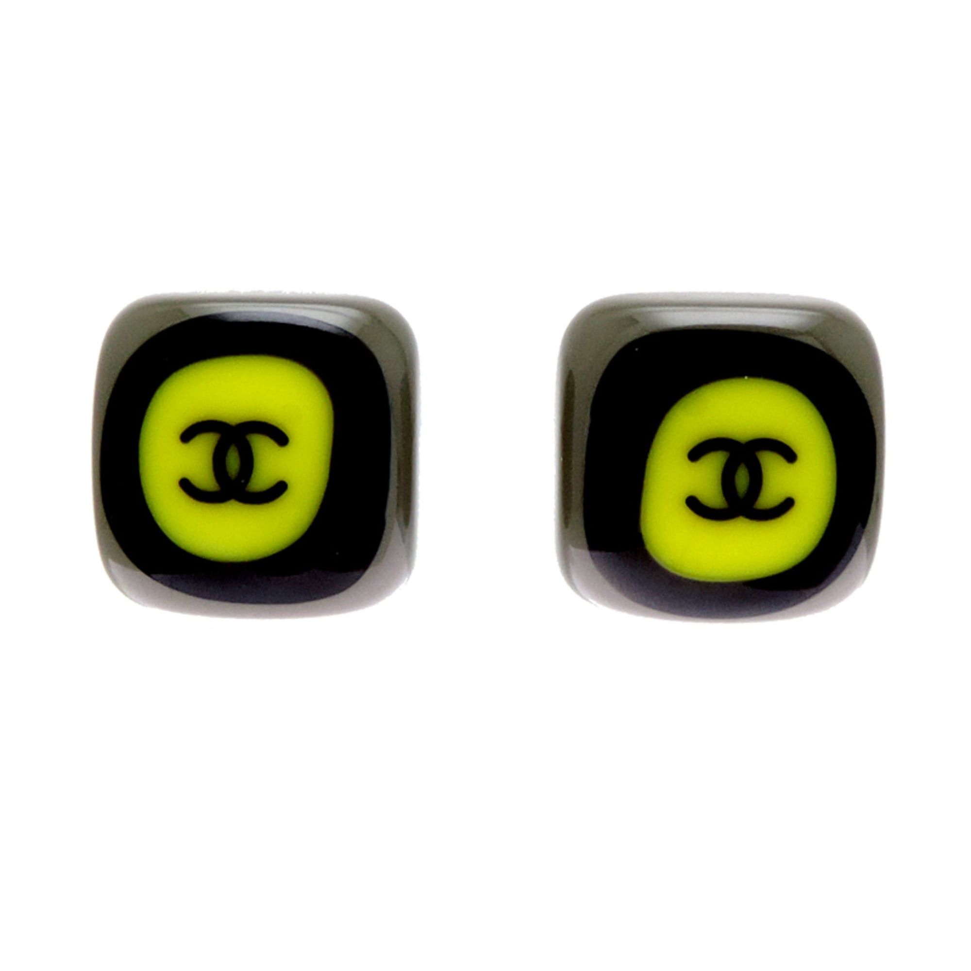 Chanel Chanel Square Coco Mark Women's Earrings GP Size ONE SIZE - 1 Thumbnail