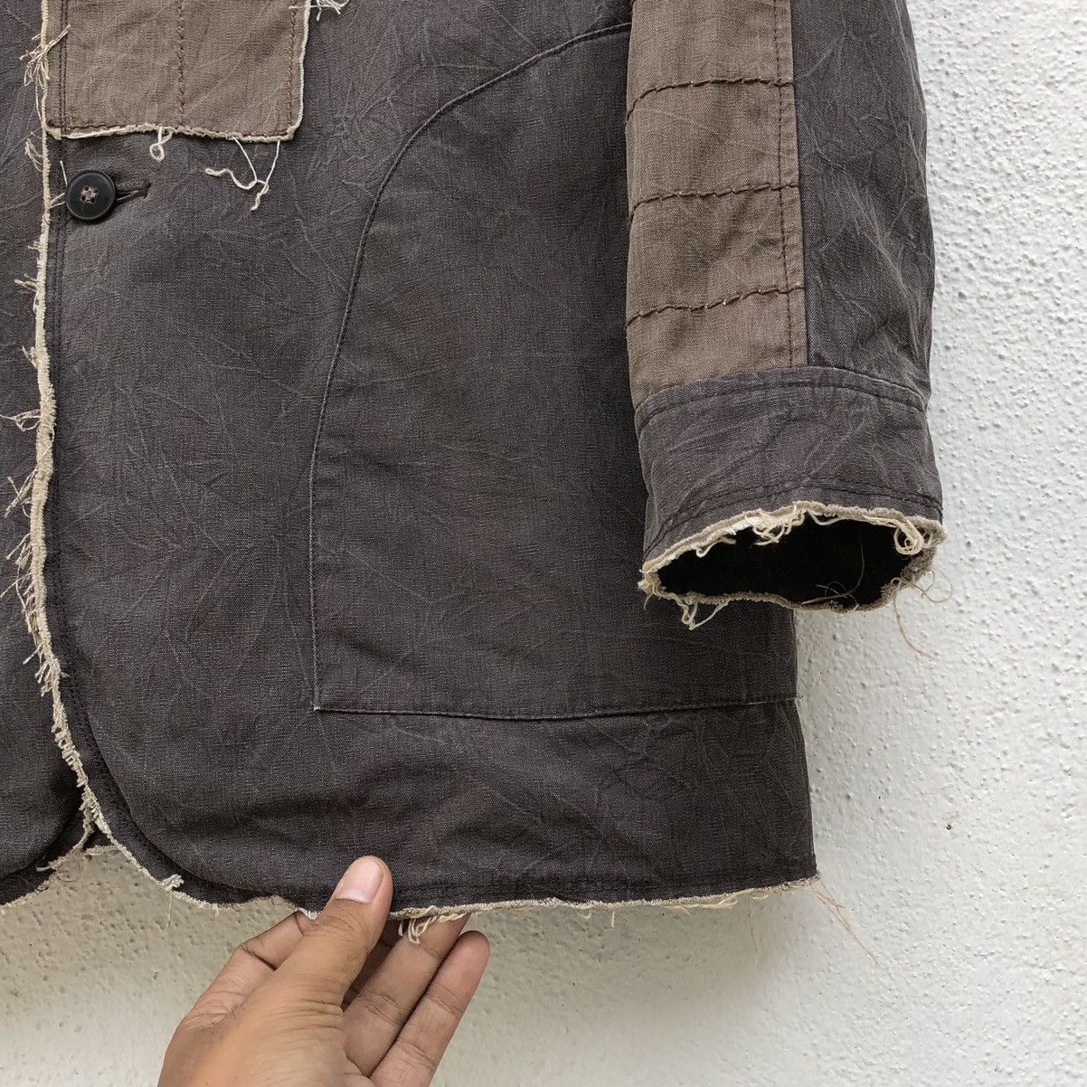 Japanese Brand Vintage Field Town Plus Patchwork Distressed Design Jacket Size US L / EU 52-54 / 3 - 9 Thumbnail