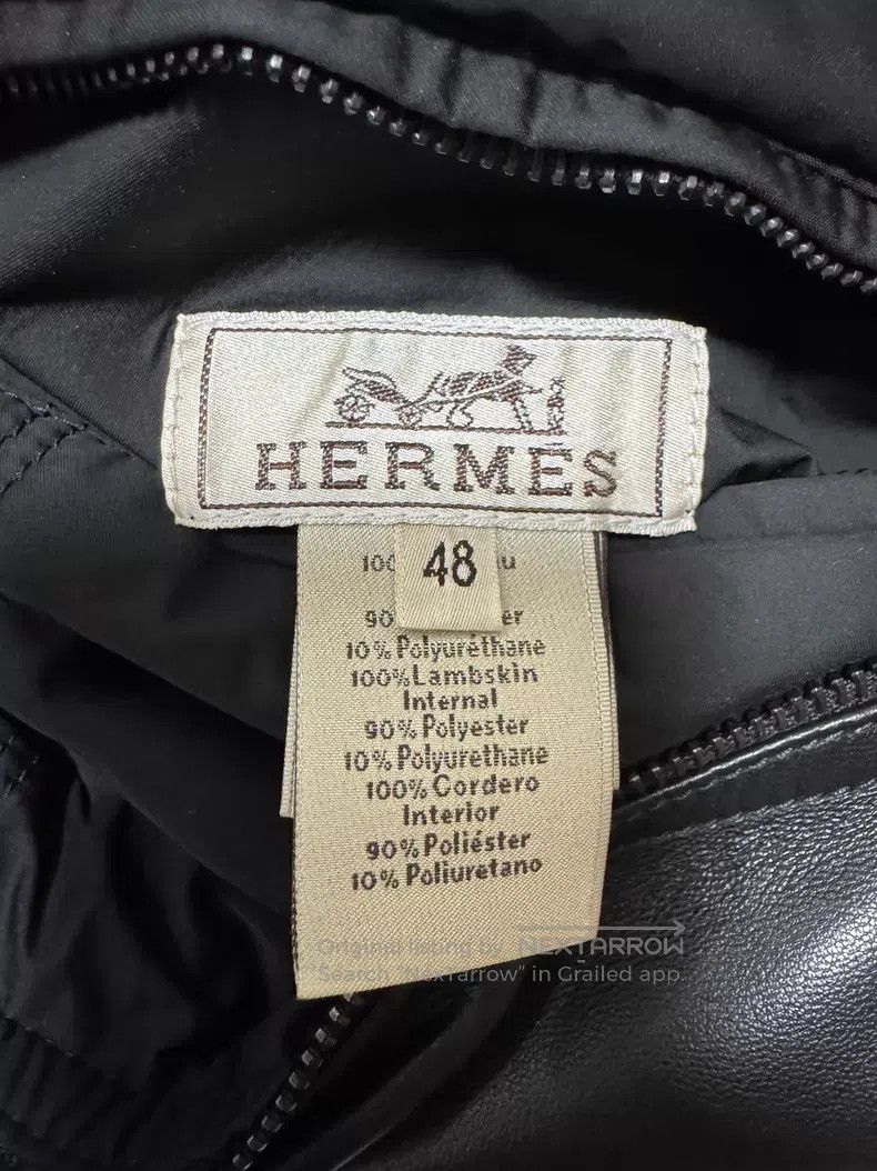 Hermes Hermes Leather cotton coat, double-sided hooded sheepskin Size US M / EU 48-50 / 2 - 7 Thumbnail