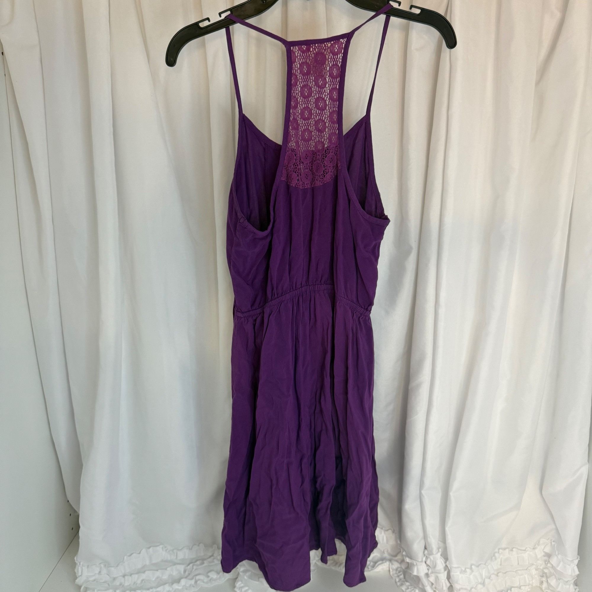 Other Mossimo Supply Purple Sleeveless Boho Dress Lace Embroidered Size S / US 4 / IT 40 - 3 Thumbnail