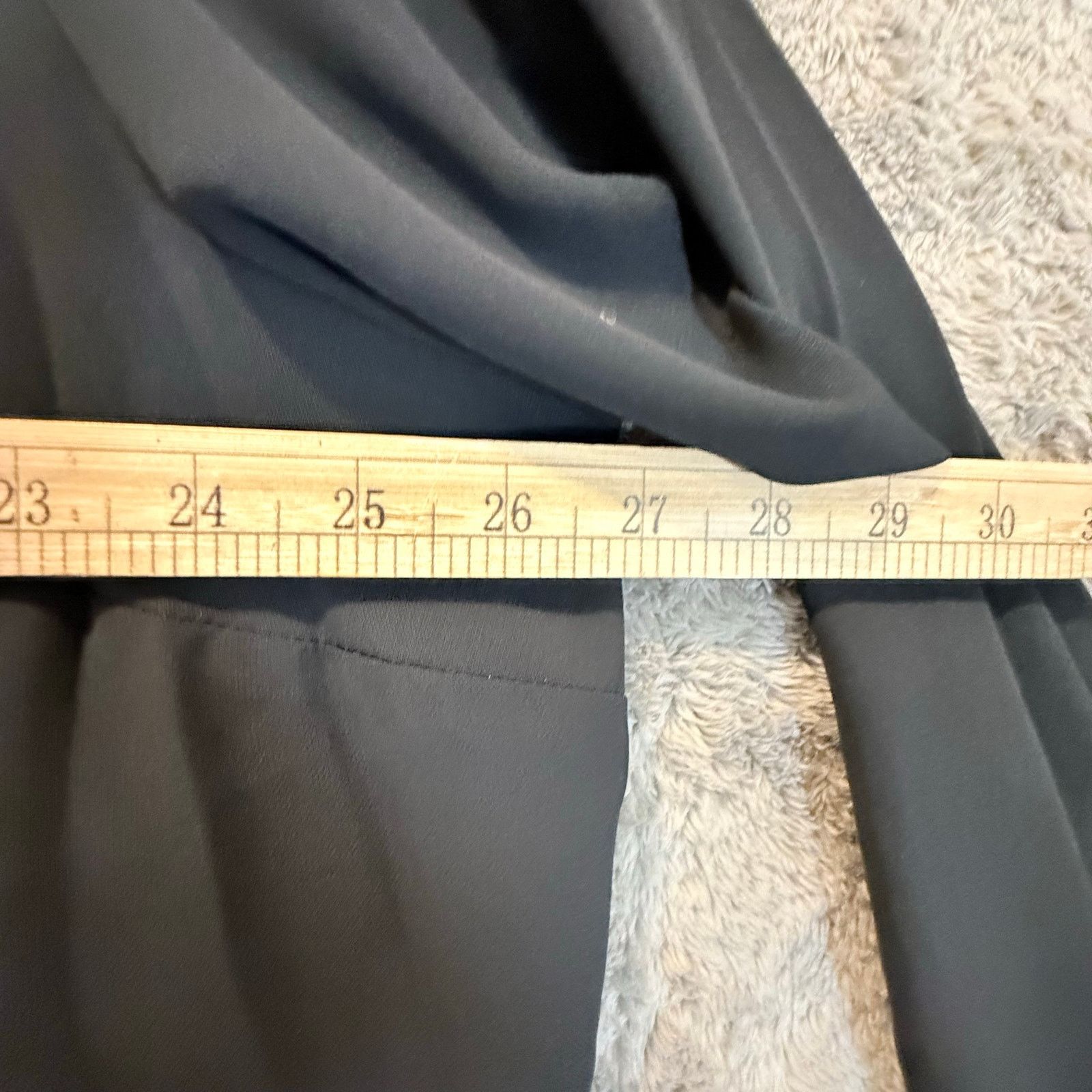 Other Eloquii Black Top Blouse Button Front Tie Sleeve Size 22 Size 3XL / US 20-22 - 10 Thumbnail