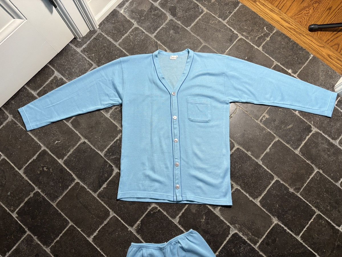 Vintage Vintage Pyajamas Set Emmessey Italy Cardigan Pant Lounge 2pc Size US 28 / EU 44 - 3 Thumbnail