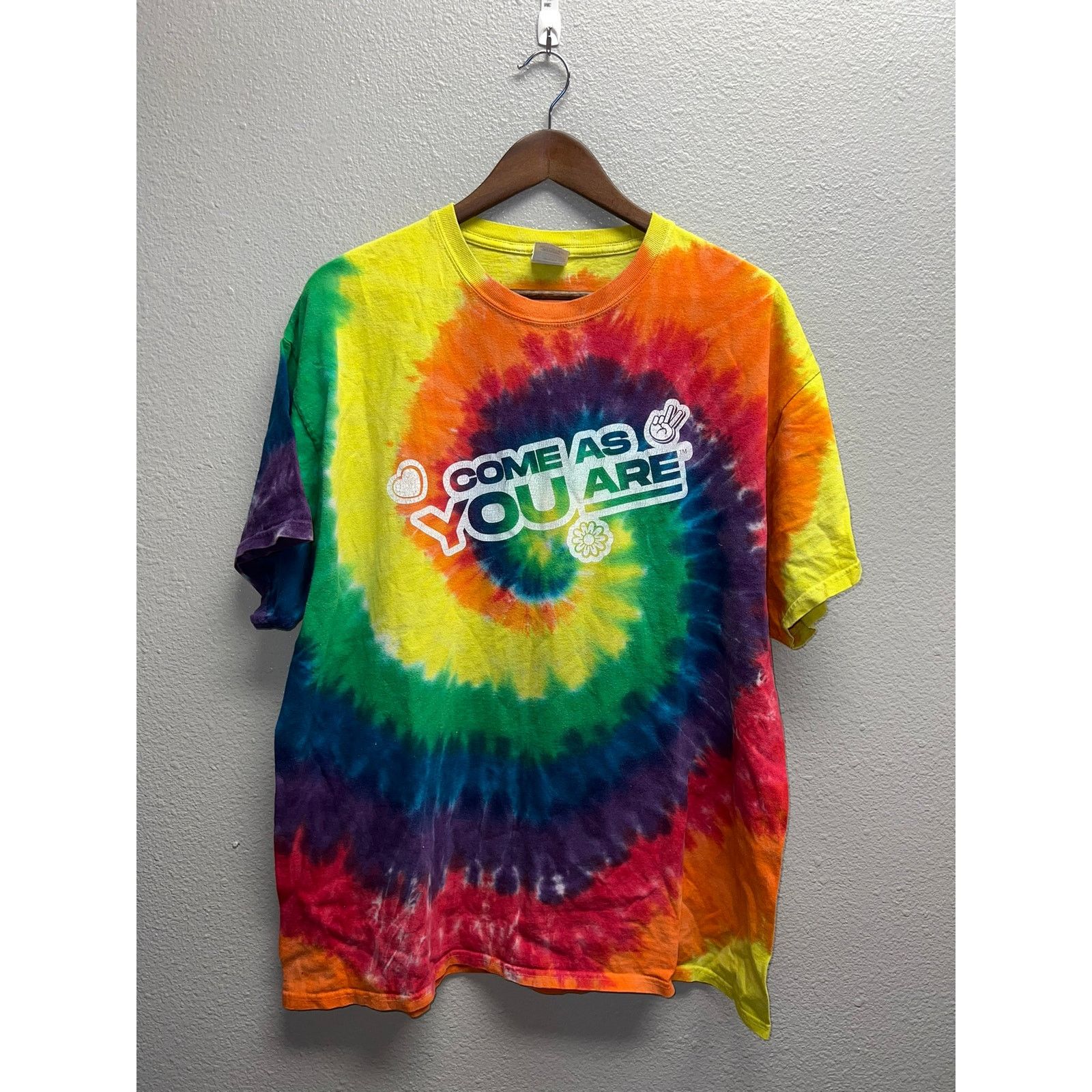 Crocs Crocs Shirt Come As Your Are Tie Dye Shoe Promo Tee XL Size US XL / EU 56 / 4 - 1 Thumbnail