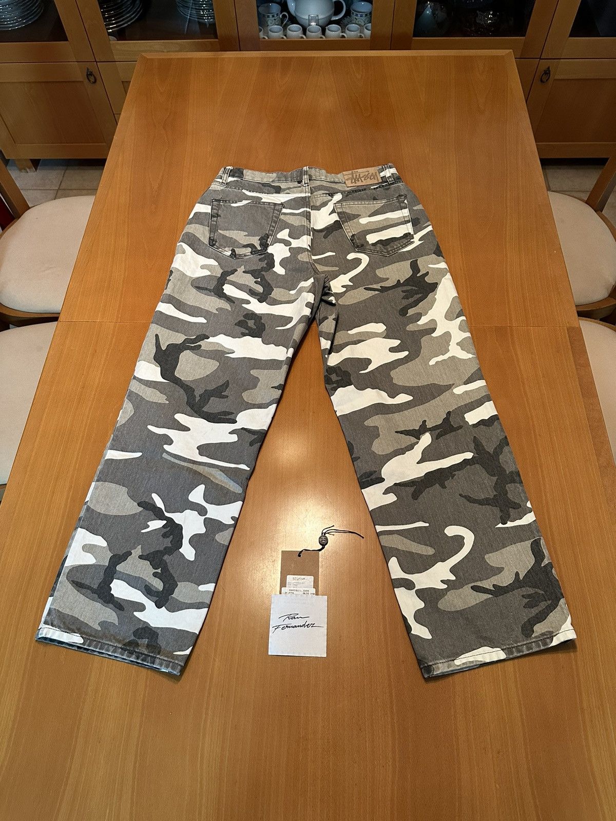 Stussy Stussy Big 'ol jeans snow camo | Grailed