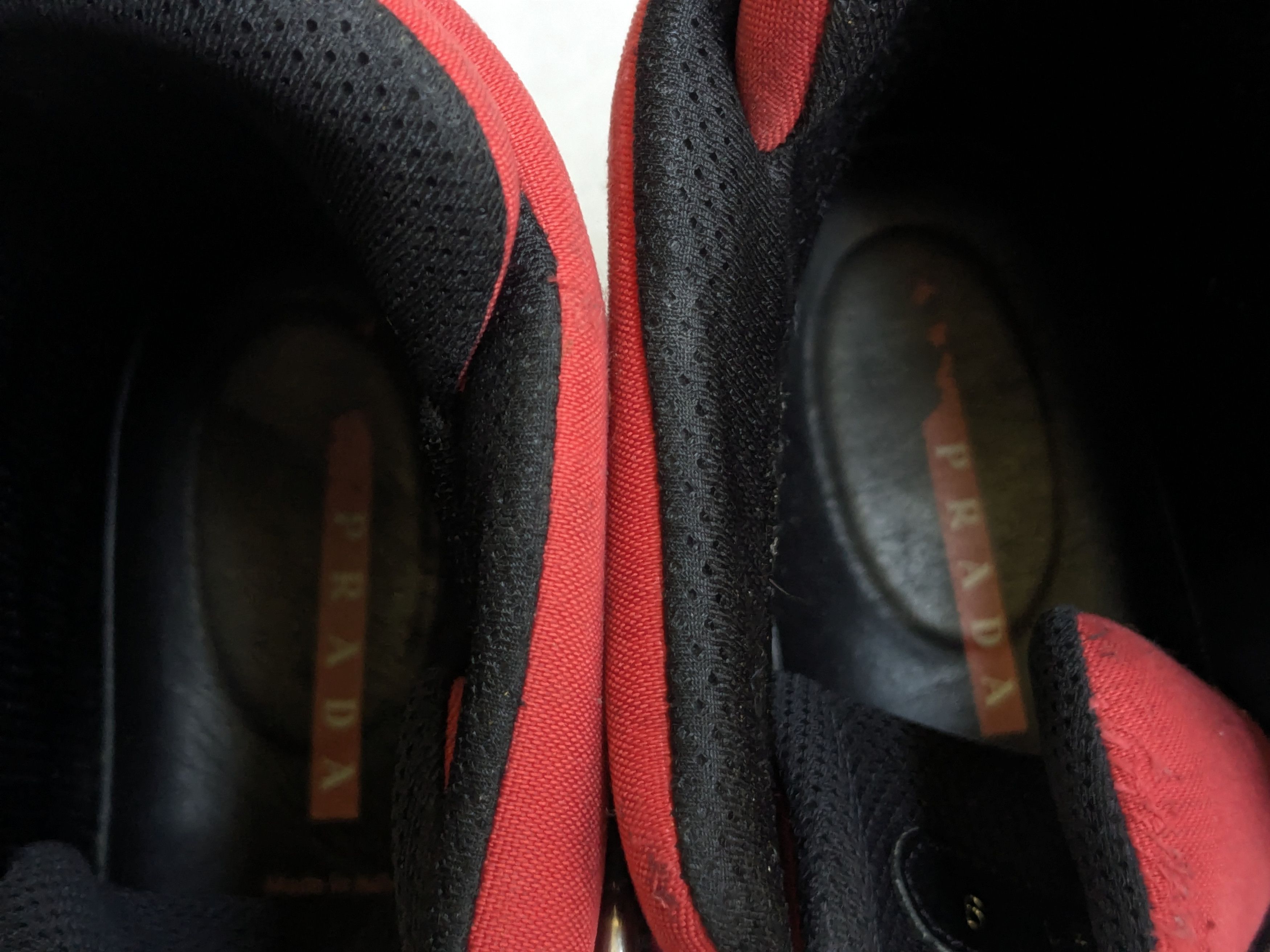 Prada Prada Boots Black Red 10 High Tops Leather Y2K Size US 10 / EU 43 - 6 Thumbnail