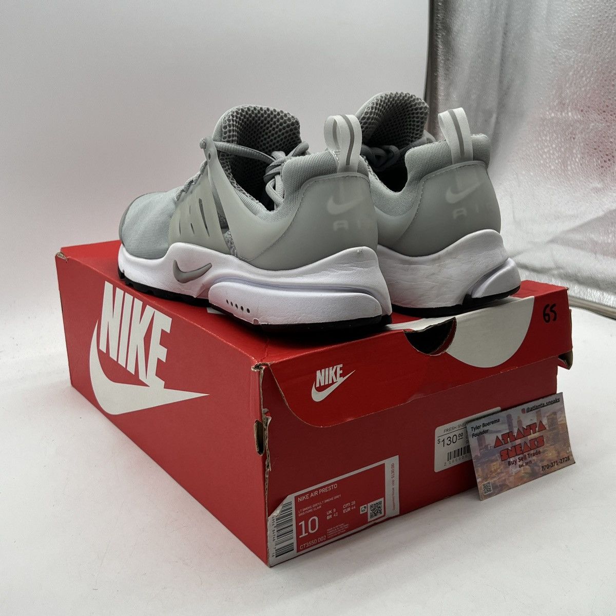 Nike Air presto light smoke grey Size US 10 / EU 43 - 4 Thumbnail