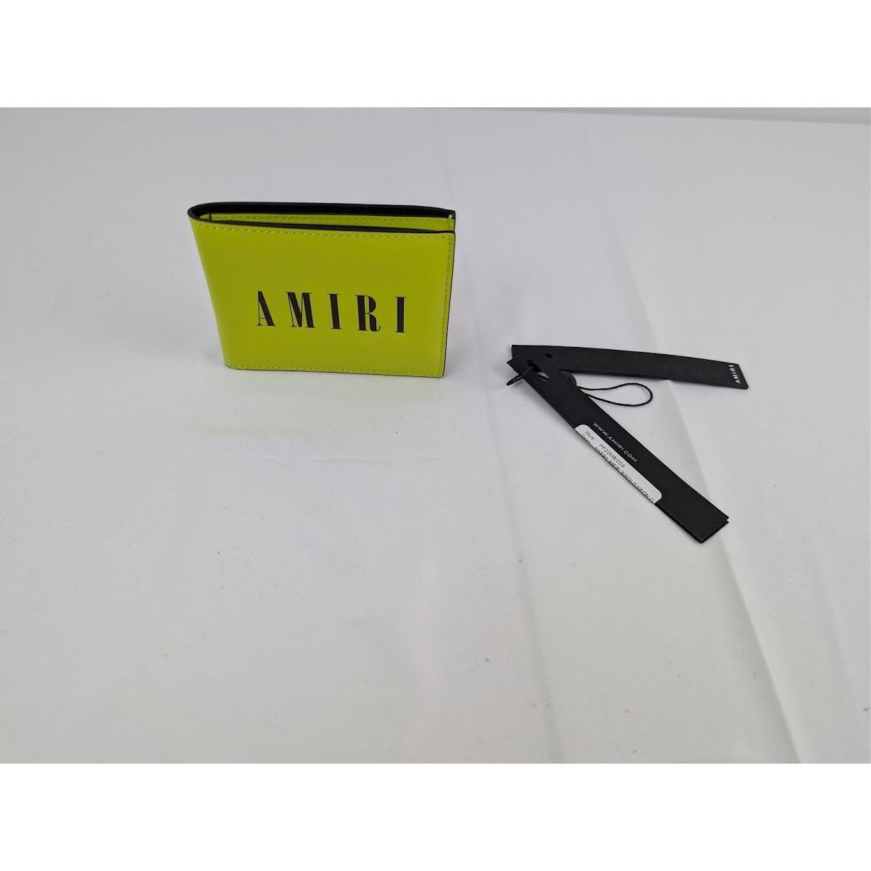 Amiri o1rshd1 Q:3 / Size: OS / Nappa Amiri Bifold Wallet in Yellow Size ONE SIZE - 1 Thumbnail