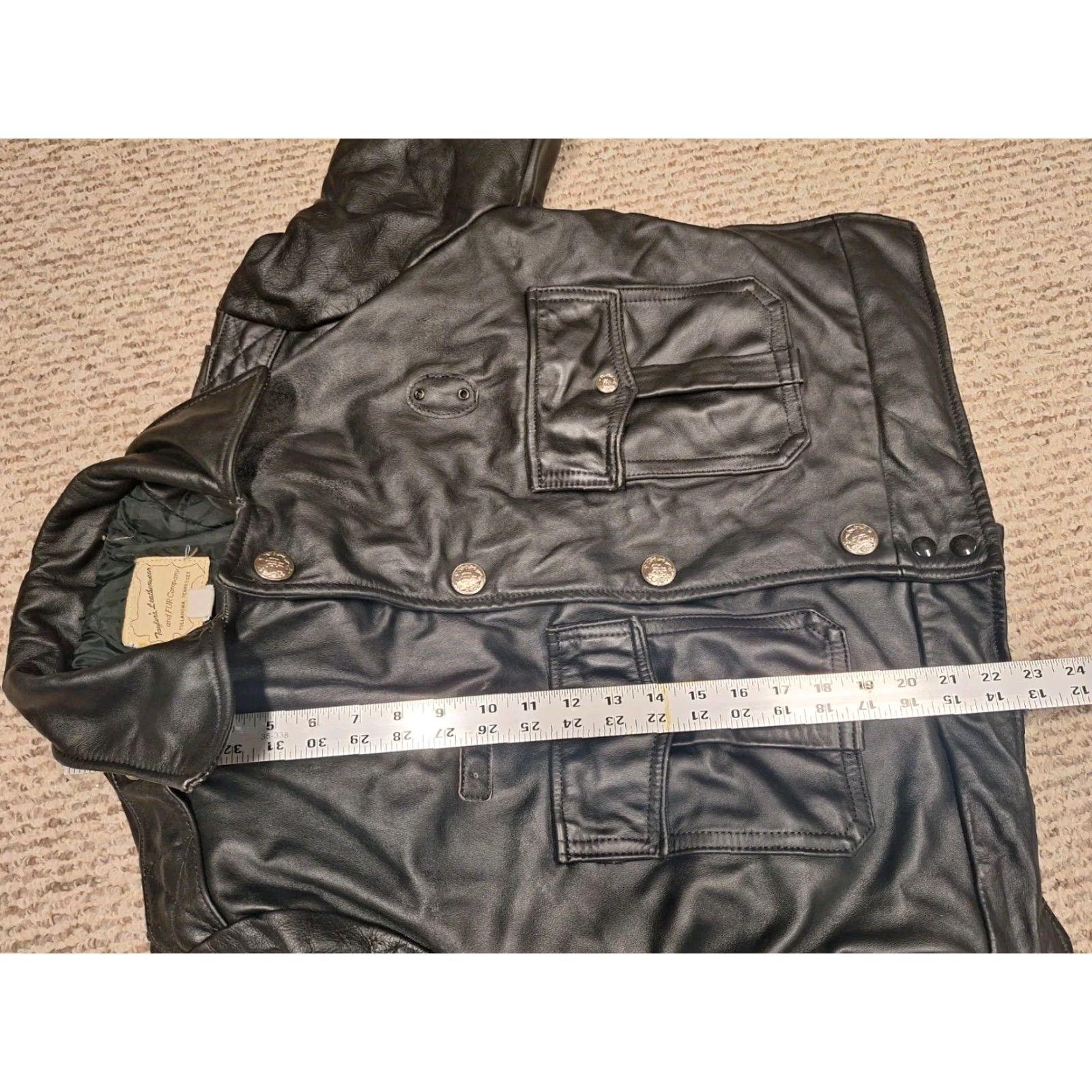 Vintage VINTAGE Taylor’s Leatherwear Motorcycle Jacket Black USA 40 S Men Leather Jacket Motorcycle 40 S Black Vintage Mens Size US XXS / EU 40 - 7 Thumbnail