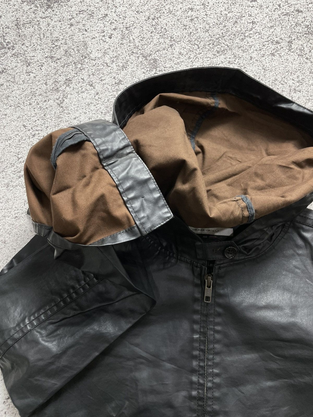 If Six Was Nine 2000s Enchanment - Black Faux Leather Zip Jacket Gothic Emo Size US S / EU 44-46 / 1 - 6 Thumbnail