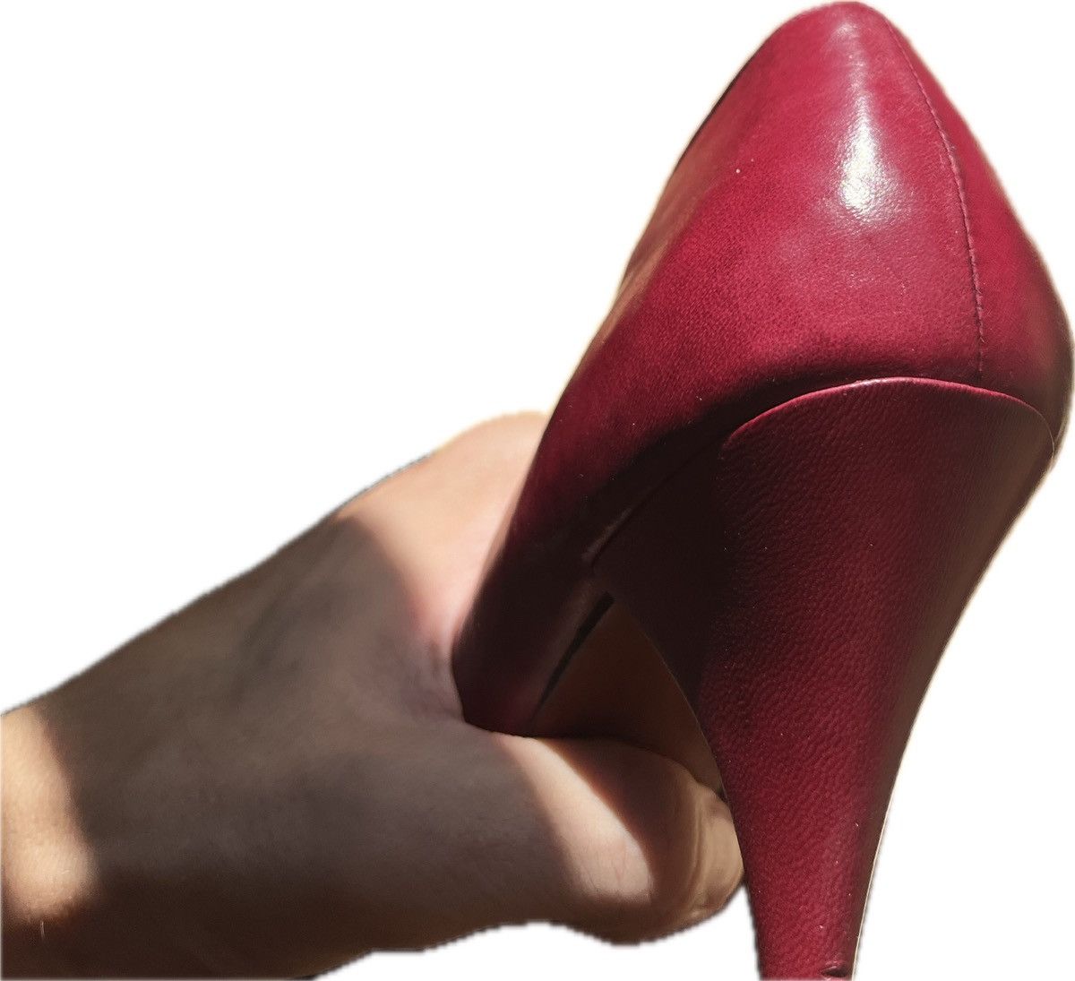 Dior Vintage red leather Dior heels Size US 5.5 / IT 35.5 - 14 Thumbnail