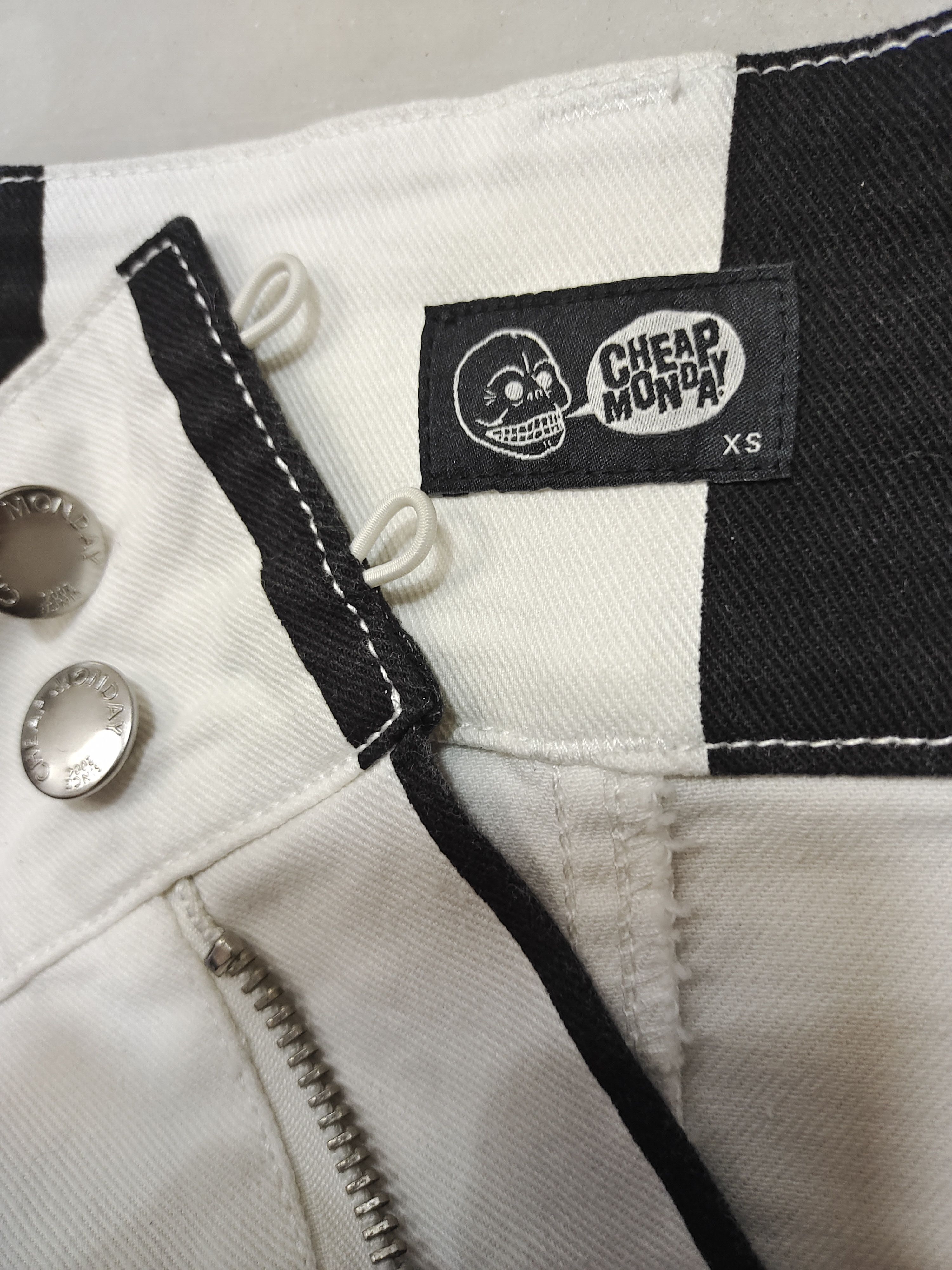 Cheap Monday × Japanese Brand CHEAP MONDAY DENIM SKIRT Size 29" - 5 Thumbnail