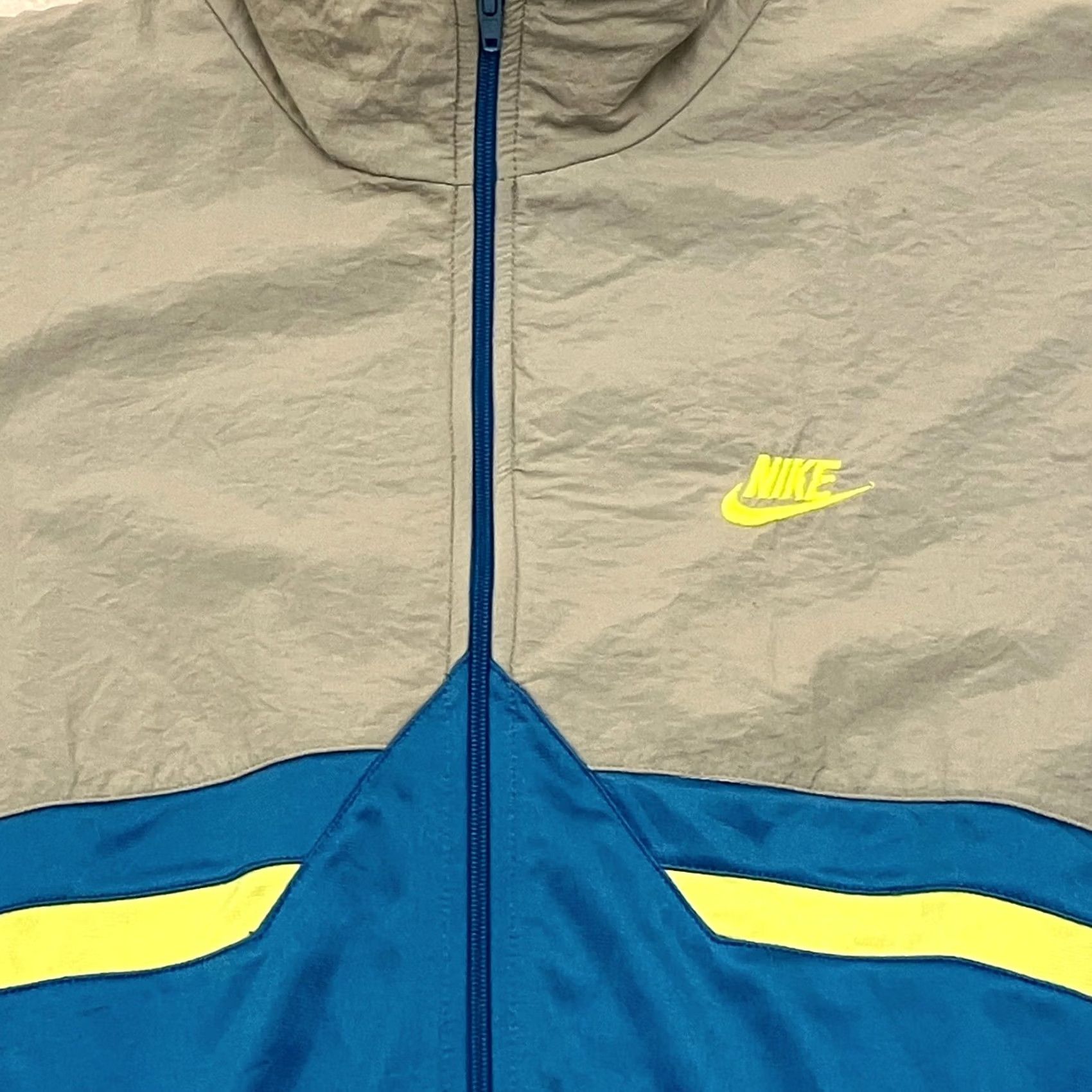 Nike VINTAGE Nike Track Jacket L Men Teal Grey Yellow 90s Tennis Windbreaker Size US L / EU 52-54 / 3 - 2 Thumbnail