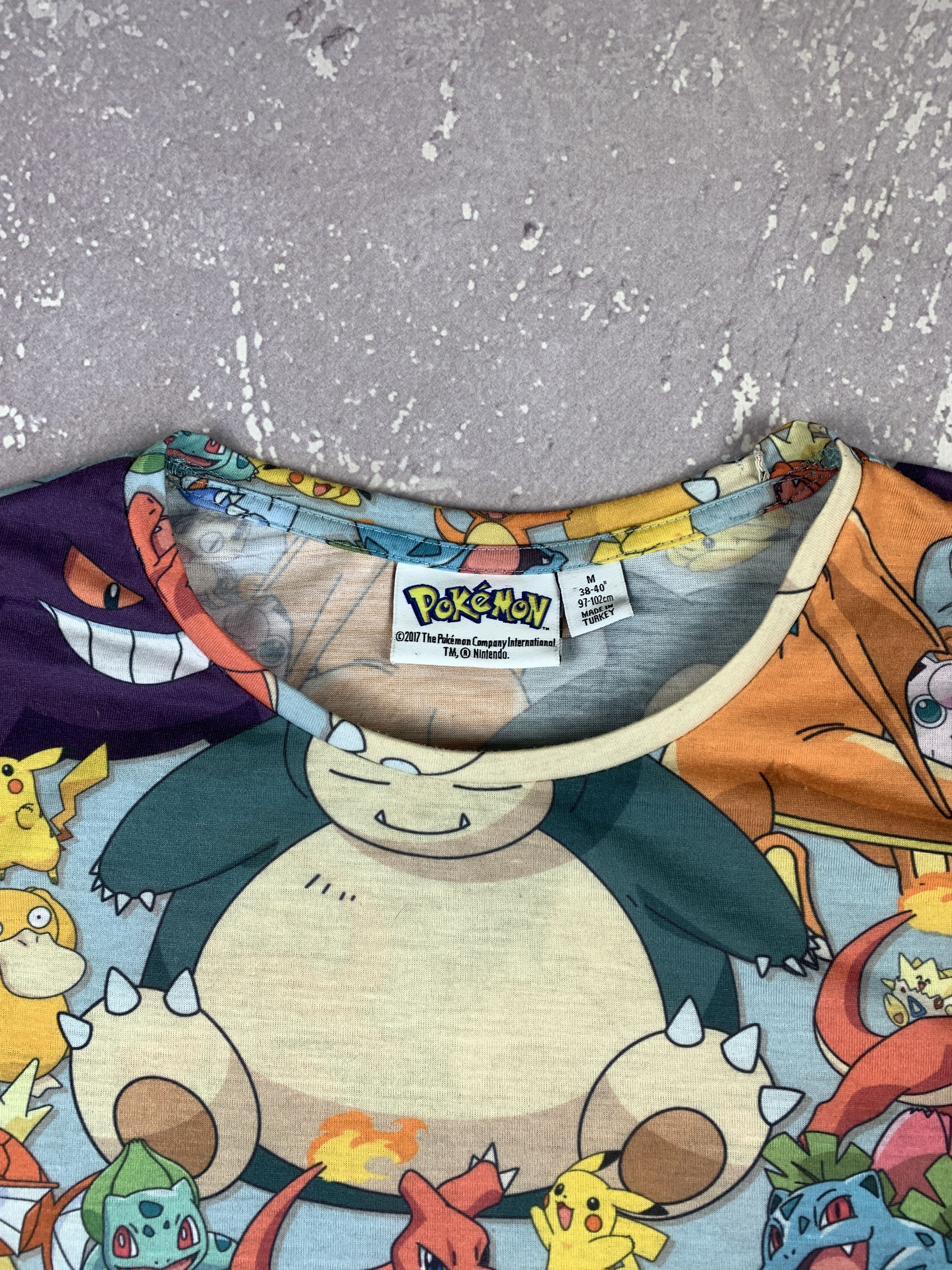 Cartoon Network × Nintendo × Pokemon Vintage Pokemon Monogram Movie T Shirt Mens M Size US M / EU 48-50 / 2 - 6 Thumbnail