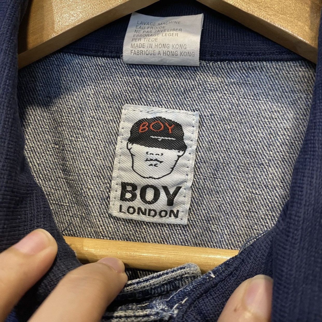 Boy London Vintage BOY London Denim Trucker Vest Rare Biker Style Size US M / EU 48-50 / 2 - 11 Thumbnail