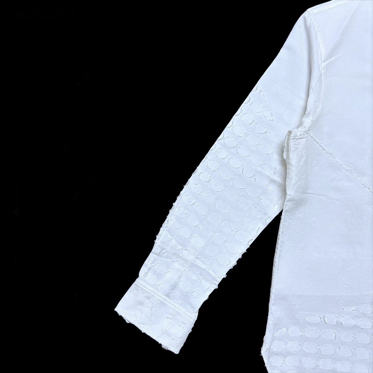Issey Miyake S/S 2004 Circular Puckered Texture L/S Shirt Size US M / EU 48-50 / 2 - 7 Thumbnail