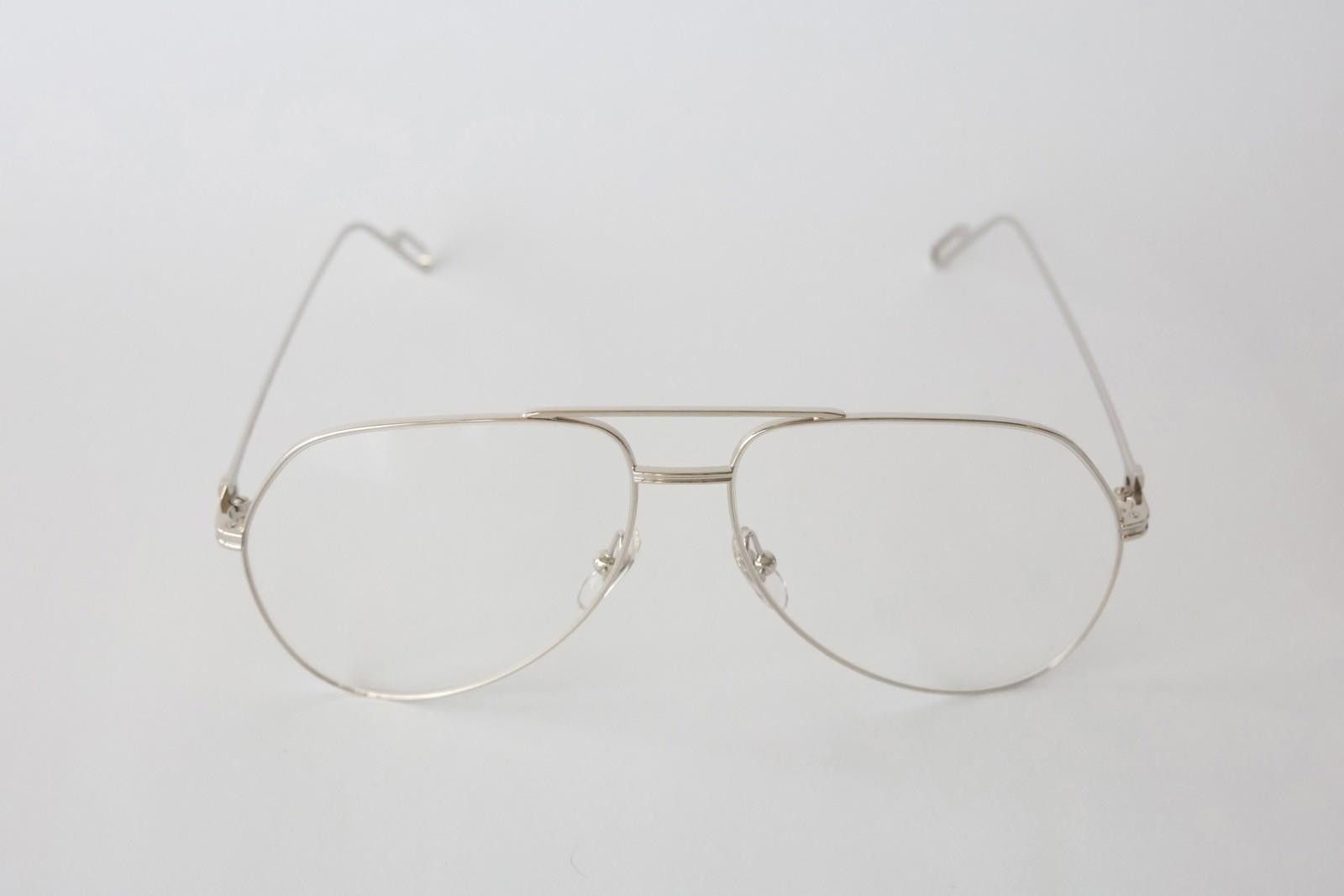 Cartier New Cartier optical eyeglasses CT0116O 002 silver aviator Size ONE SIZE - 2 Thumbnail