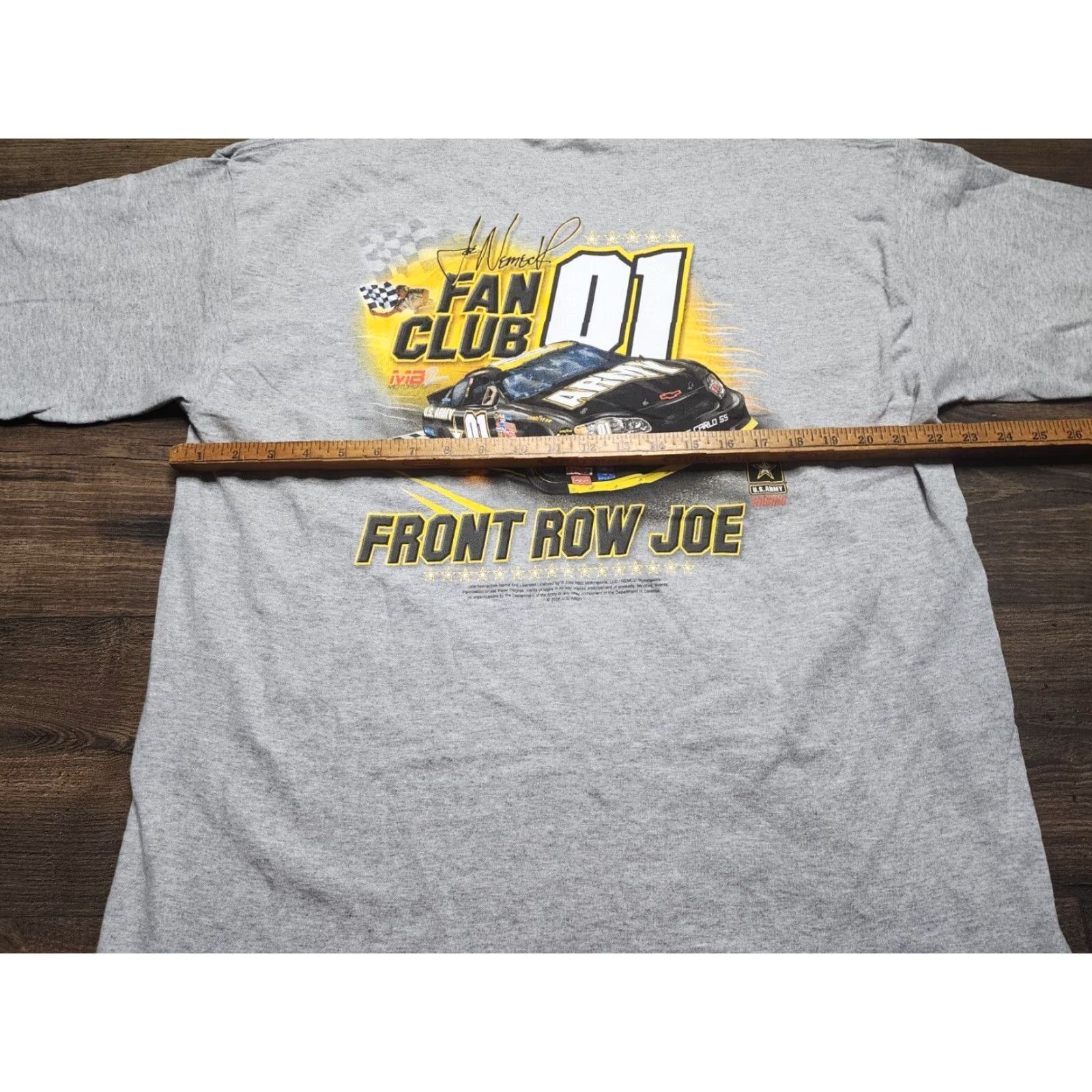 Gildan VINTAGE Joe Nemechek NASCAR Racing US Army T Shirt 90s Gray XL Mens Go Joe Gildan Size US XL / EU 56 / 4 - 4 Thumbnail