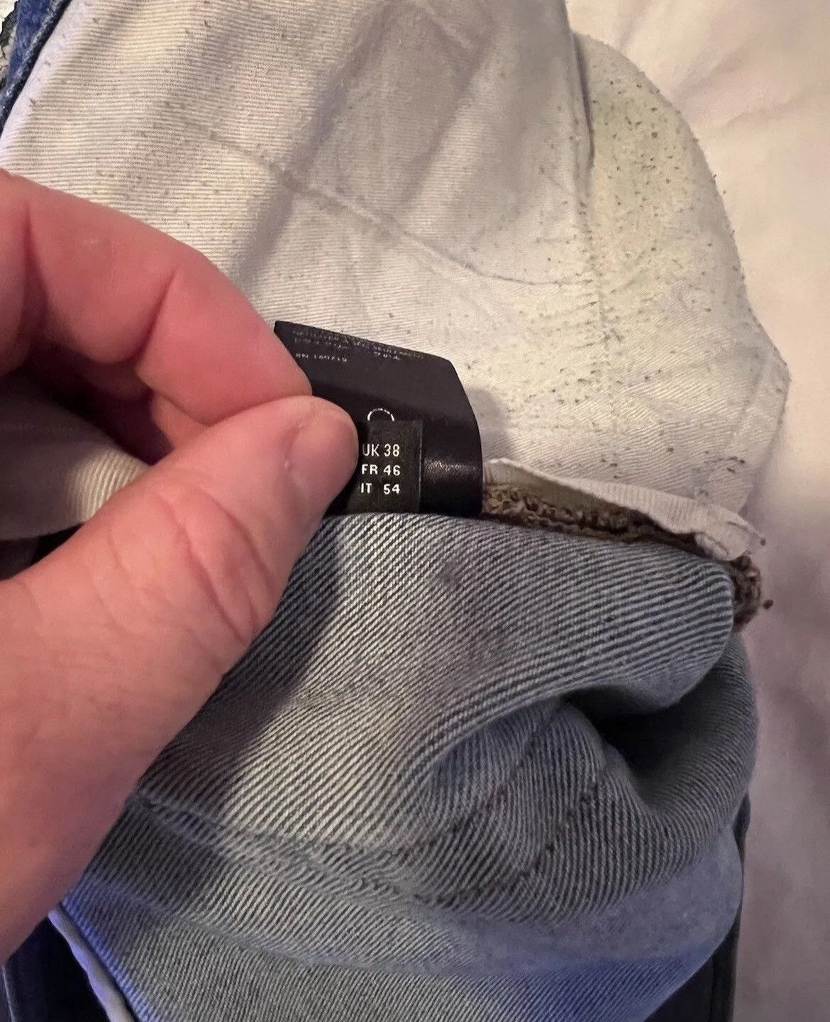 Amiri Amiri OG Blue Broken Track Jeans (sz 38) Size US 38 / EU 54 - 11 Thumbnail