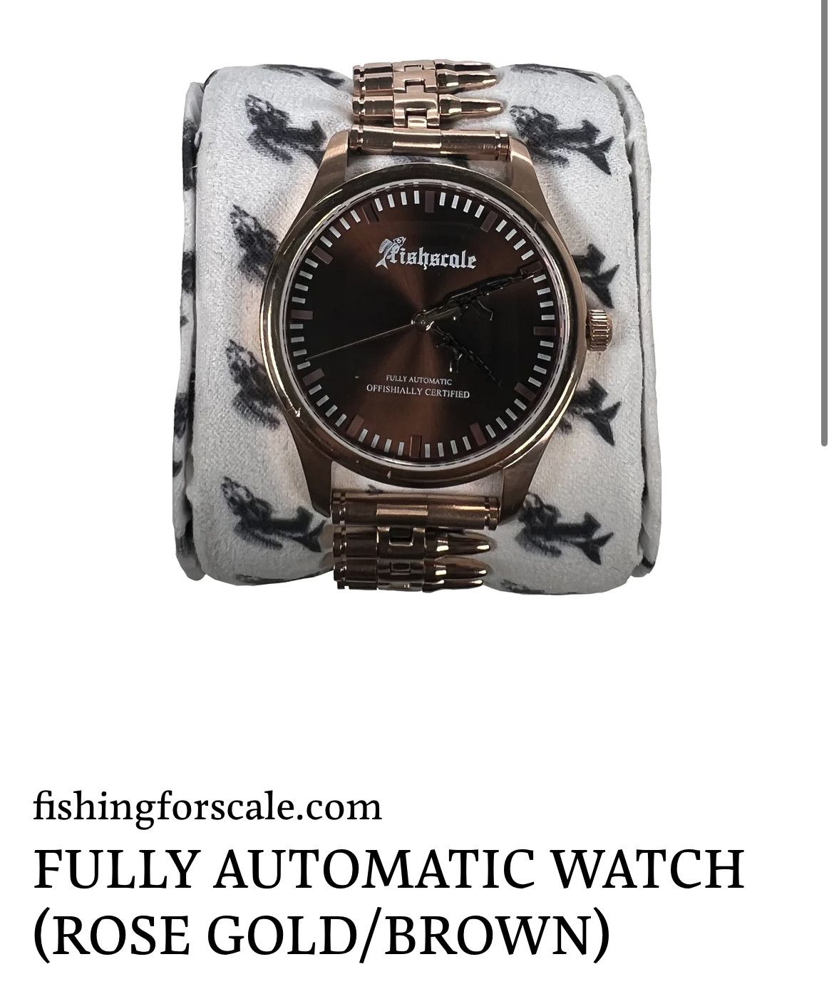 Streetwear fishingforscale fully automatic watch