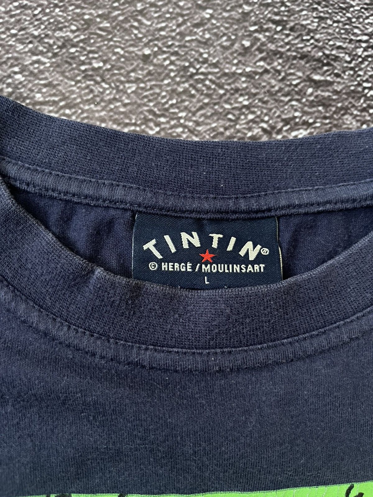 Vintage Vintage T shirt The Adventures Tin Tin Big Print Y2K Size US L / EU 52-54 / 3 - 4 Thumbnail