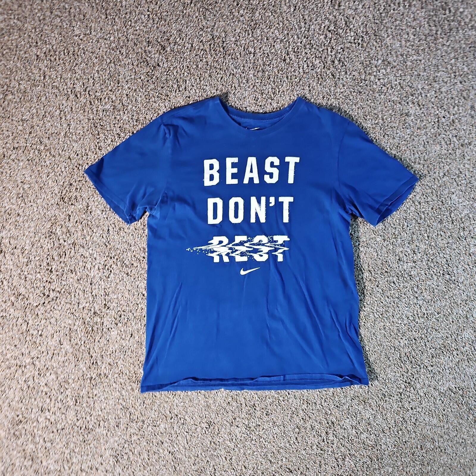 Nike Nike Tee M BEAST DON'T REST tshirt SEE MEASUREMENTS Size US M / EU 48-50 / 2 - 1 Thumbnail