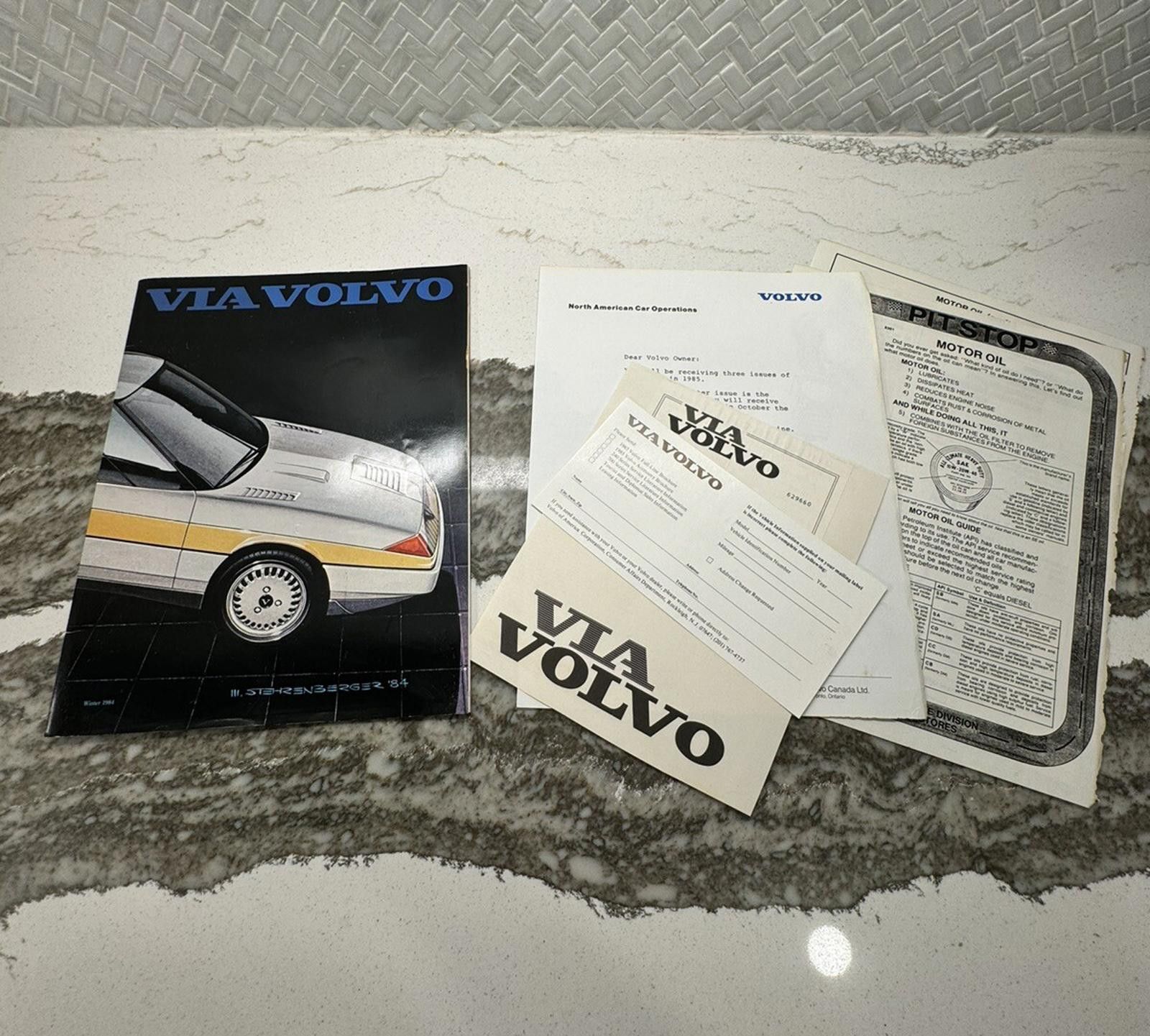 Designer VIA VOLVO Winter 1984 dealer brochure North America magazine Size ONE SIZE - 1 Thumbnail