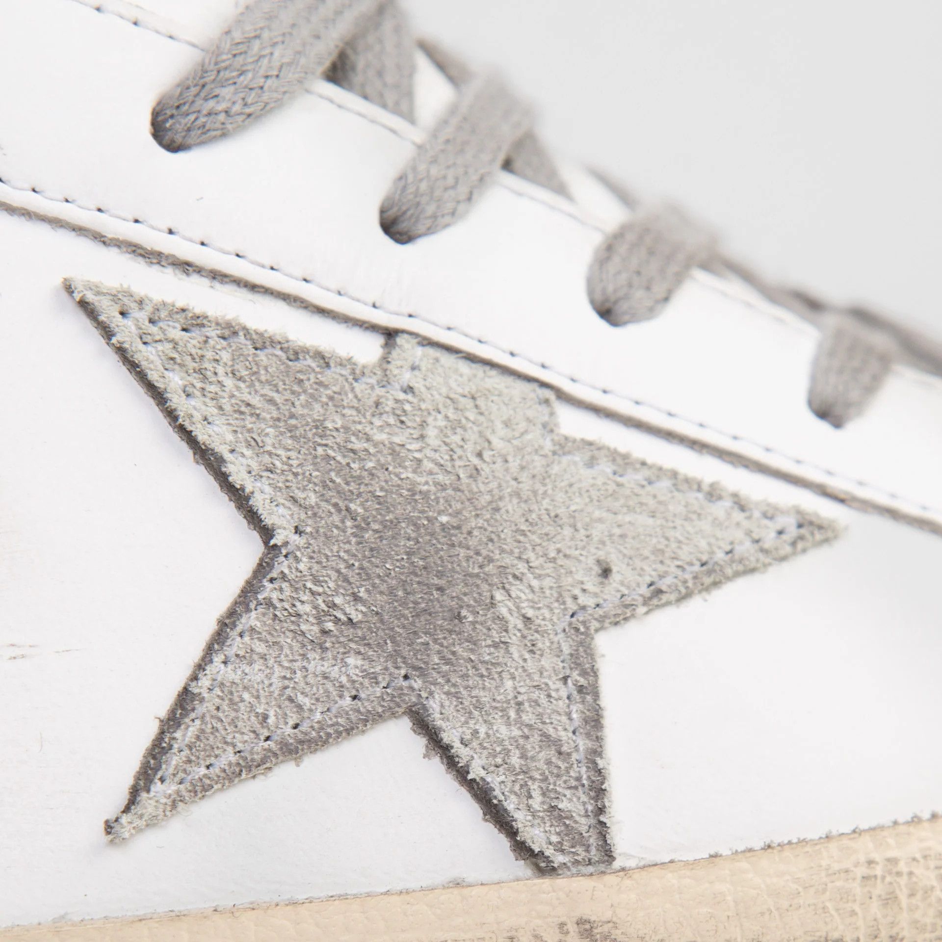 Golden Goose o1s22i1n1224 Leather Super-Star Sneakers in White Grey Size US 11 / IT 41 - 4 Thumbnail