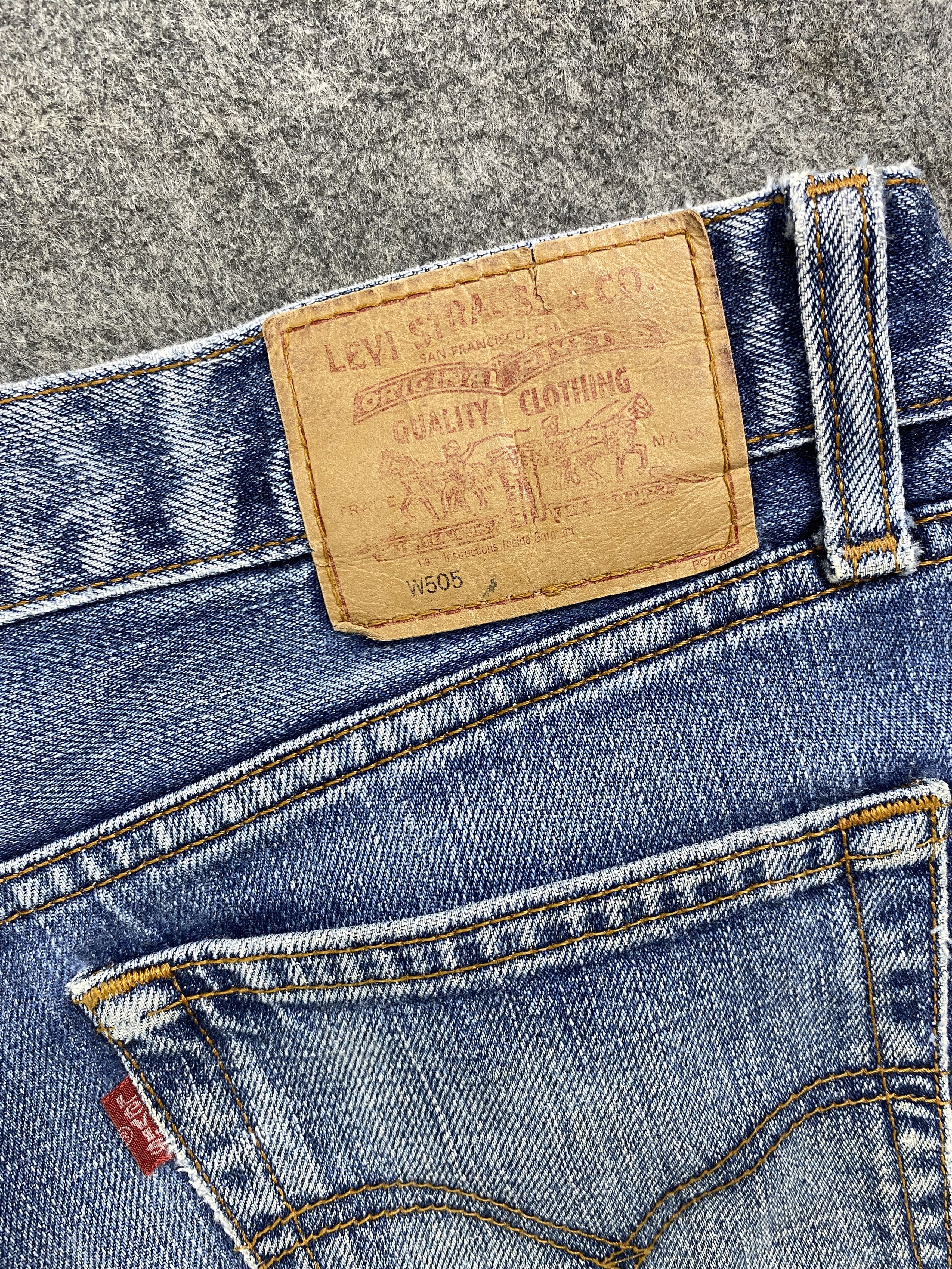 Japanese Brand Distressed Blue Vintage Levi's 505 Jeans 28x29 Denim -JN1709 Size US 28 / EU 44 - 10 Thumbnail