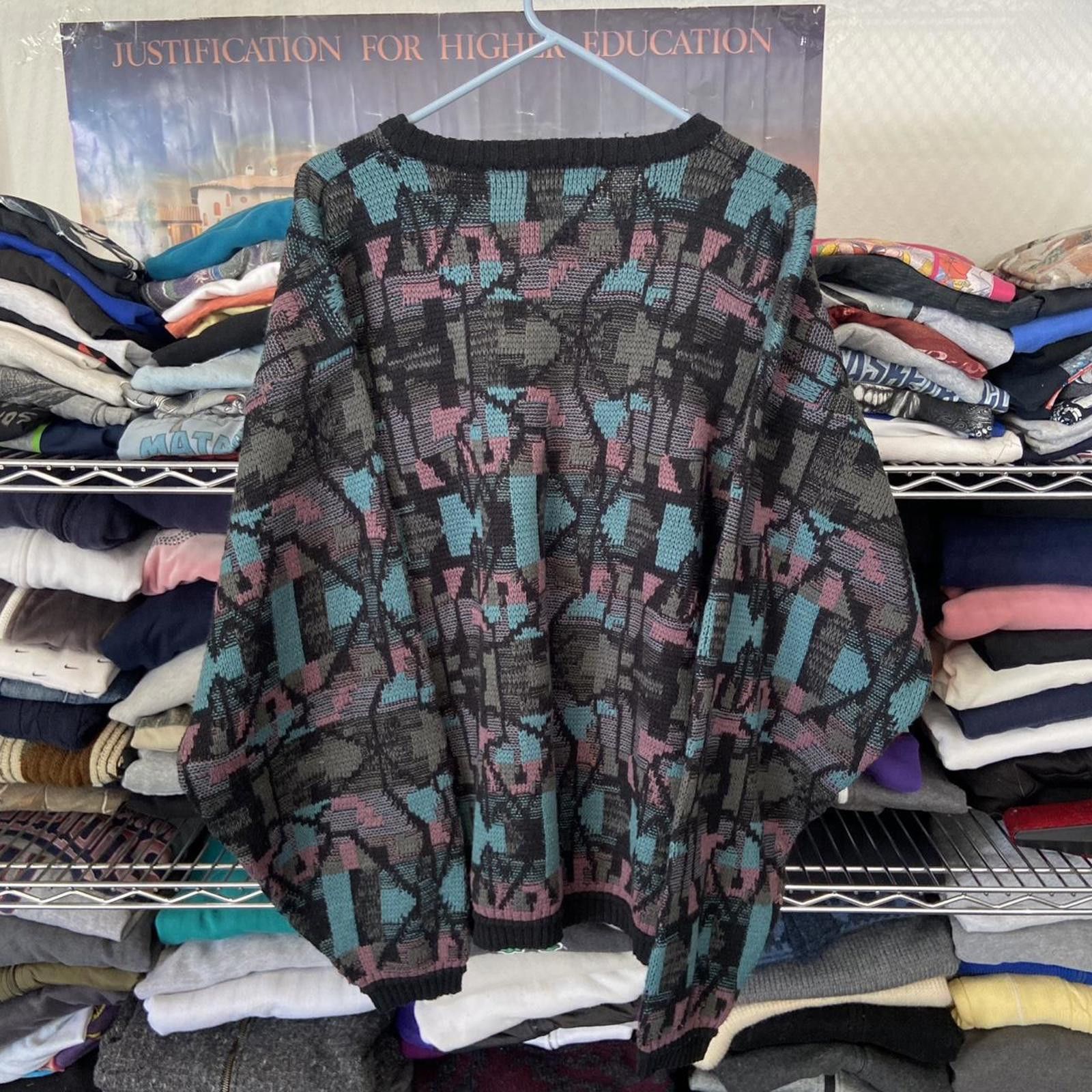 Other Vtg 90s j Todd trippy knit crewneck sweatshirt size XL Size US XL / EU 56 / 4 - 3 Thumbnail