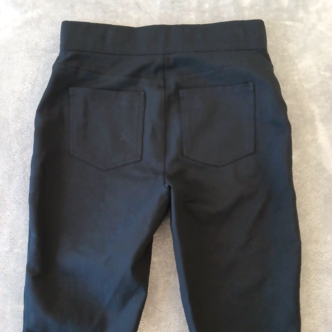 Spanx Spanx Pants Womens M Black Skinny Ankle High Rise Pull On 28x25 Stretch Shaping Elastic Size 32" / US 10 / IT 46 - 7 Thumbnail