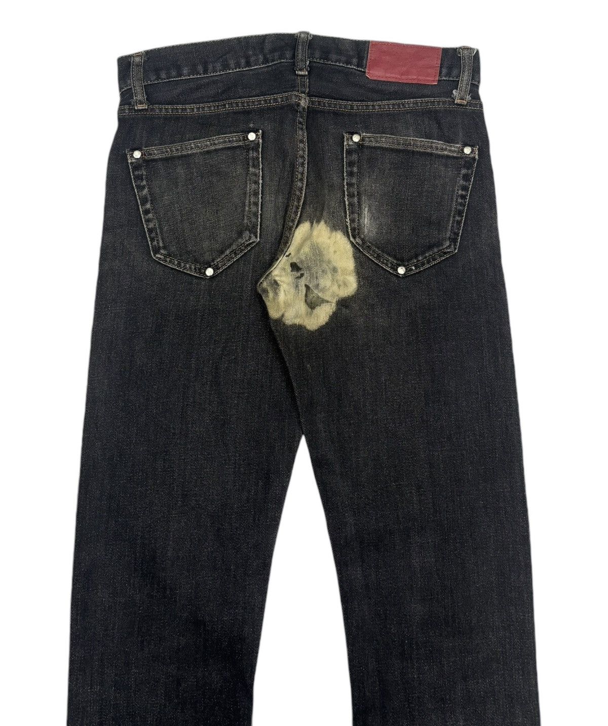 Japanese Brand × Uniqlo Vintage Tie Dye💀Uniqlo Distressed Denim Jeans Size 30" / US 8 / IT 44 - 1 Thumbnail