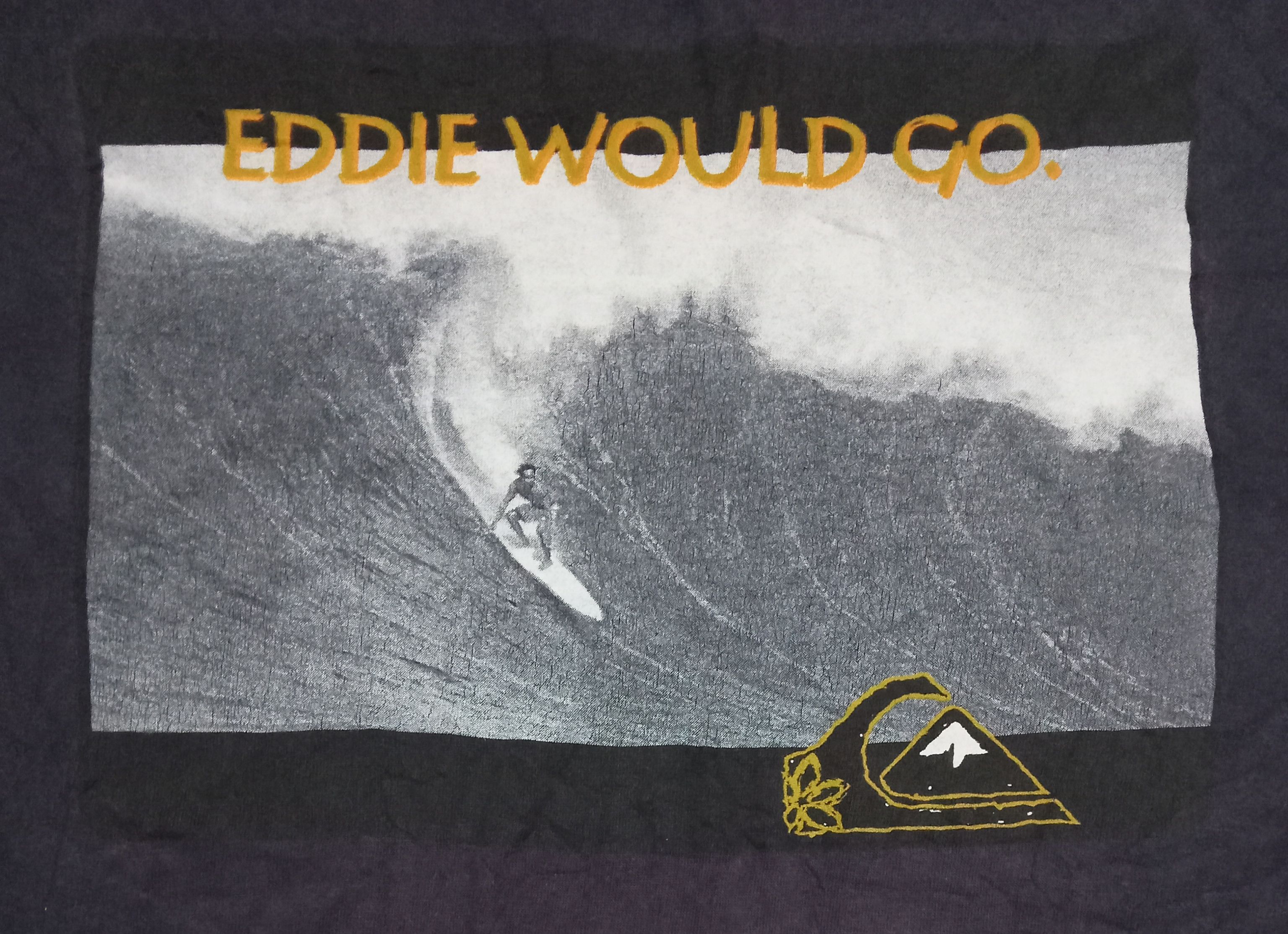 Quiksilver Vintage Quiksilver Eddie Would Go Very Rare T Shirt Size US L / EU 52-54 / 3 - 1 Thumbnail