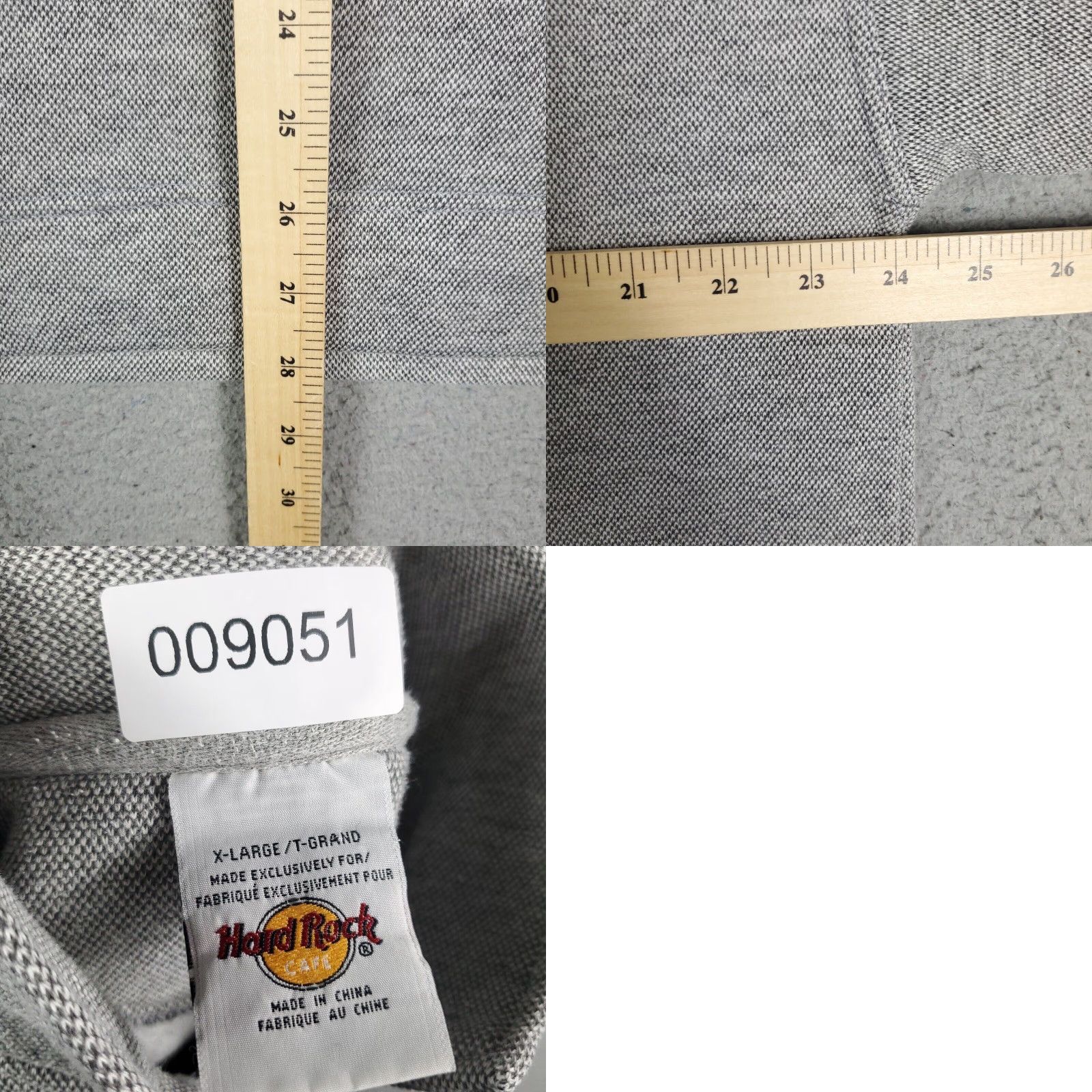 Hard Rock Cafe Hard Rock Cafe Gray Quarter Zip Pullover Sweater Sweatshirt Adult XL Size US XL / EU 56 / 4 - 8 Thumbnail