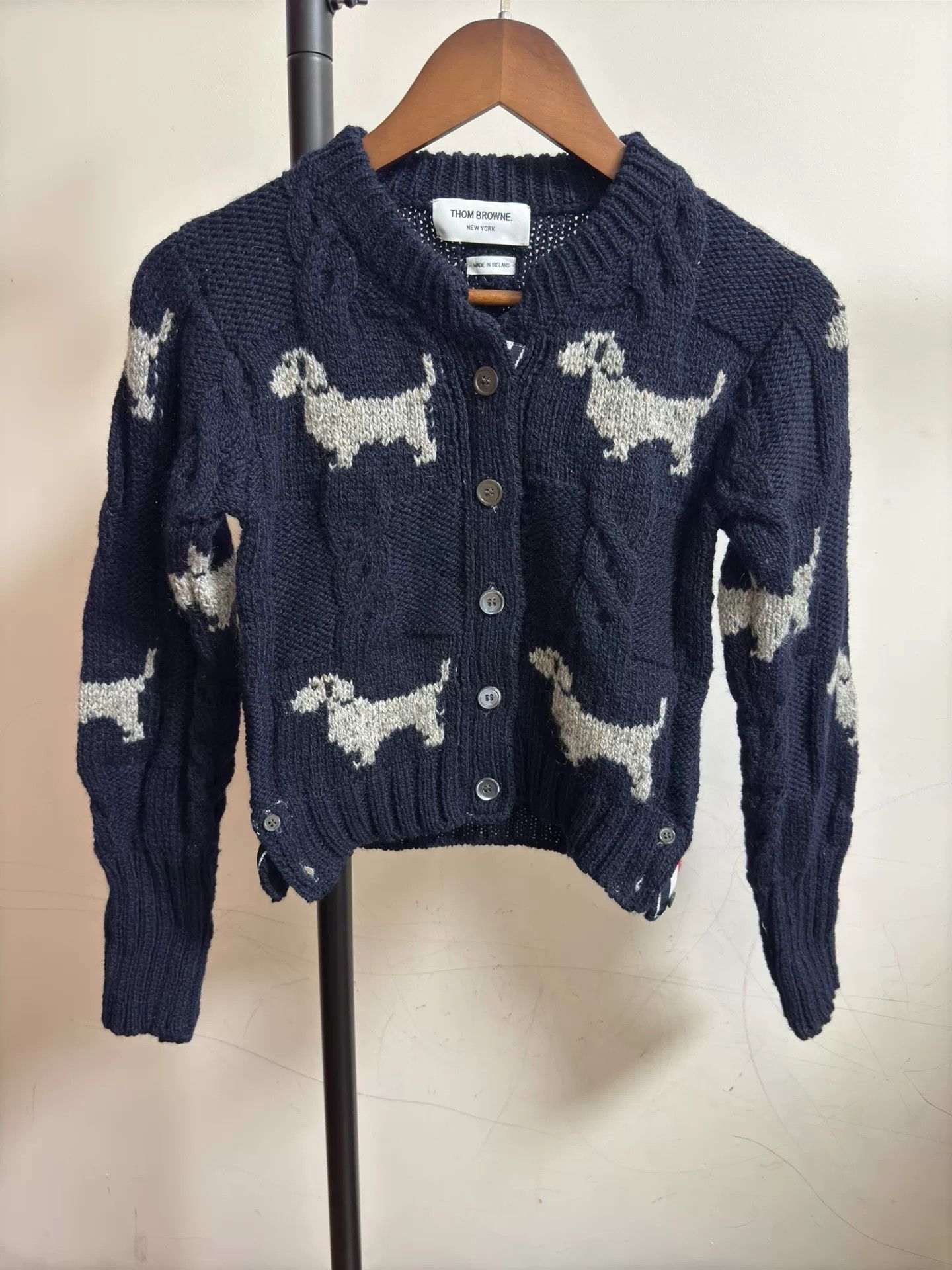 Thom Browne Long Sleeve Knit Sweater