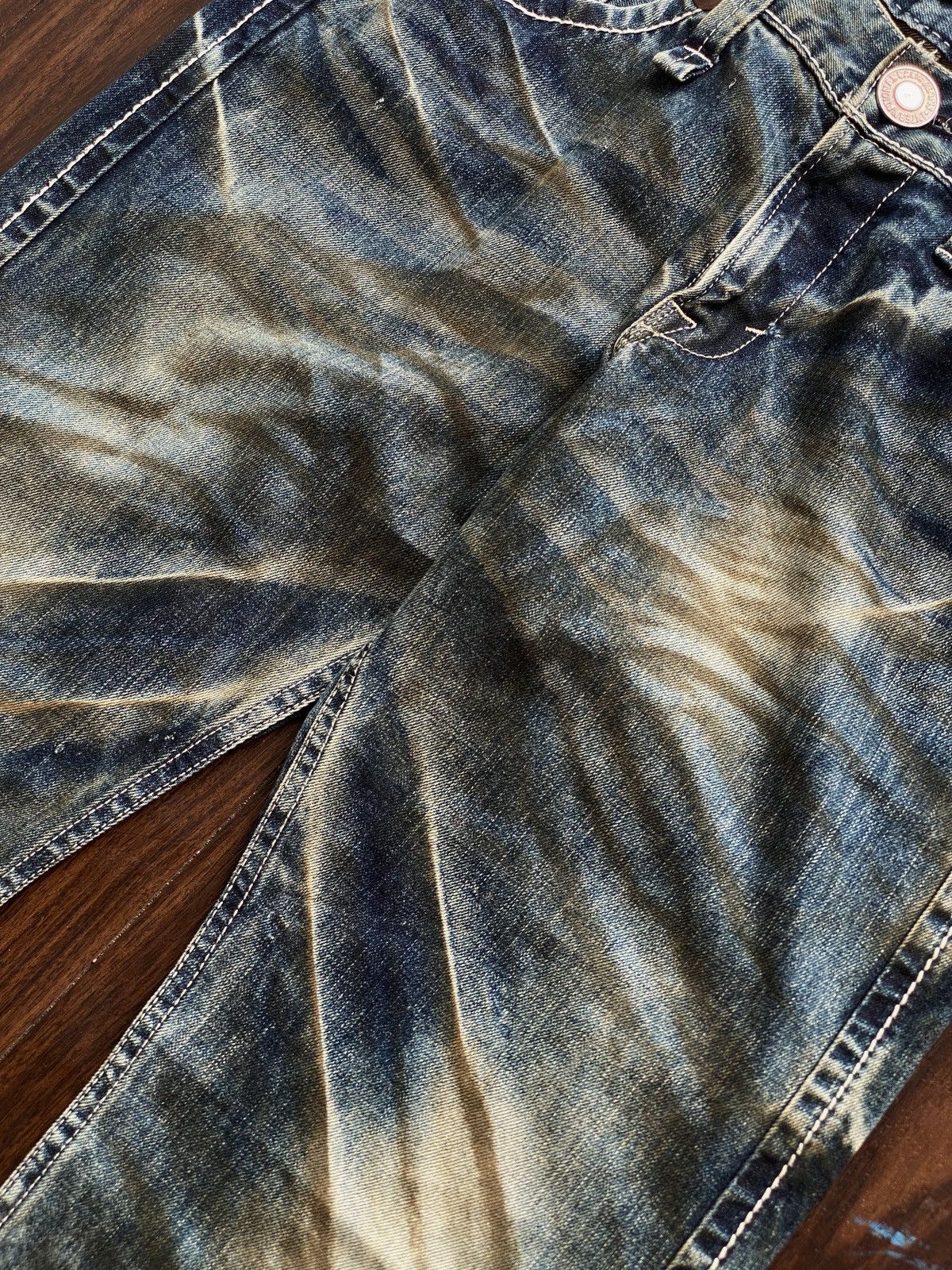Tornado Mart WHISKER WAXED STUDDED BLUEWAY JEANS MAKER MADE IN NIPPON Size US 34 / EU 50 - 6 Thumbnail