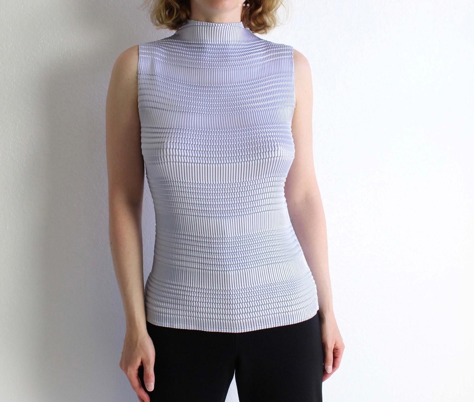 Nicole Club NICOLA Stretchy Sleeveless Mockneck Top (LARGE) Size L / US 10 / IT 46 - 3 Thumbnail