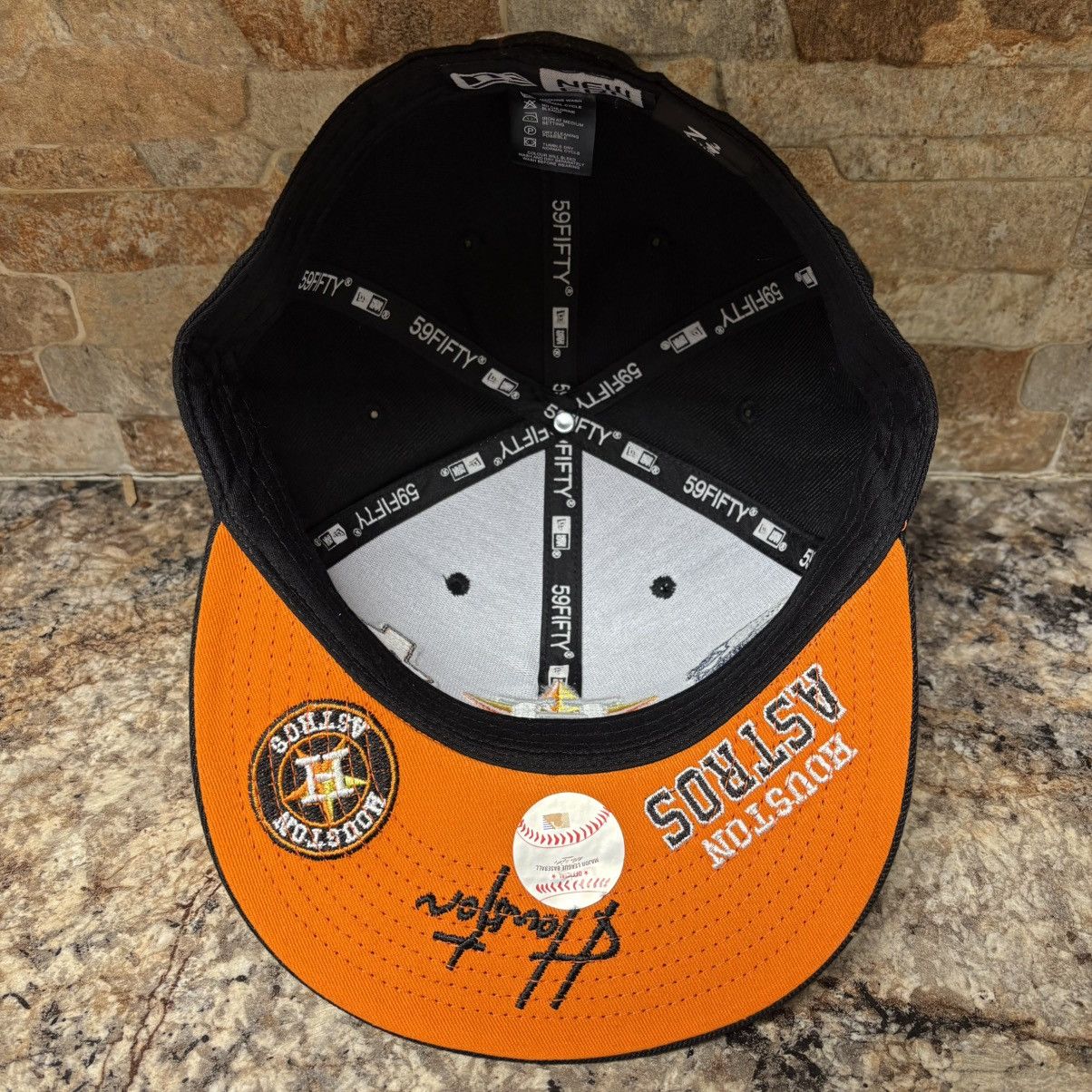 New Era New Era 59FIFTY Houston Astros Patch Fitted Hat Size 7 3/8 Size ONE SIZE - 5 Thumbnail