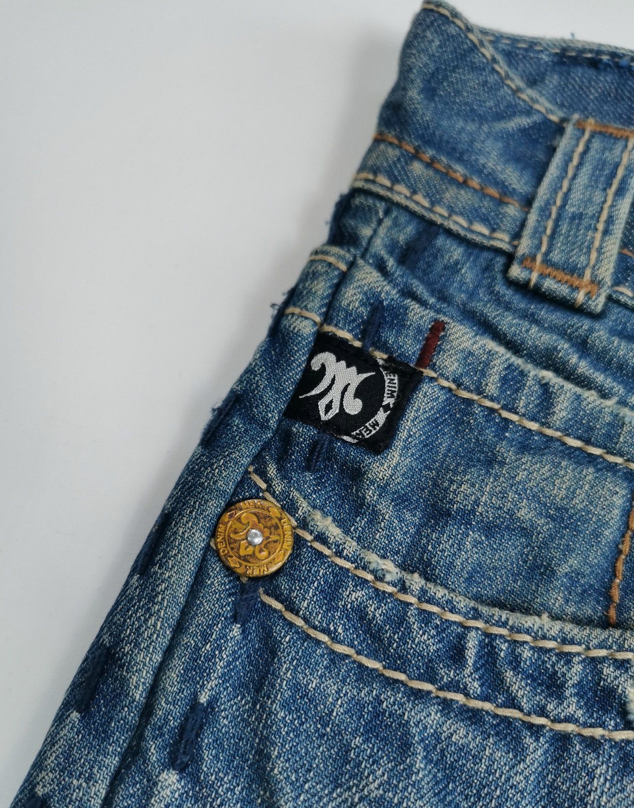 Mek Denim Mek Denim Tribal M Malibu Distressed Jeans Size US 32 / EU 48 - 8 Thumbnail