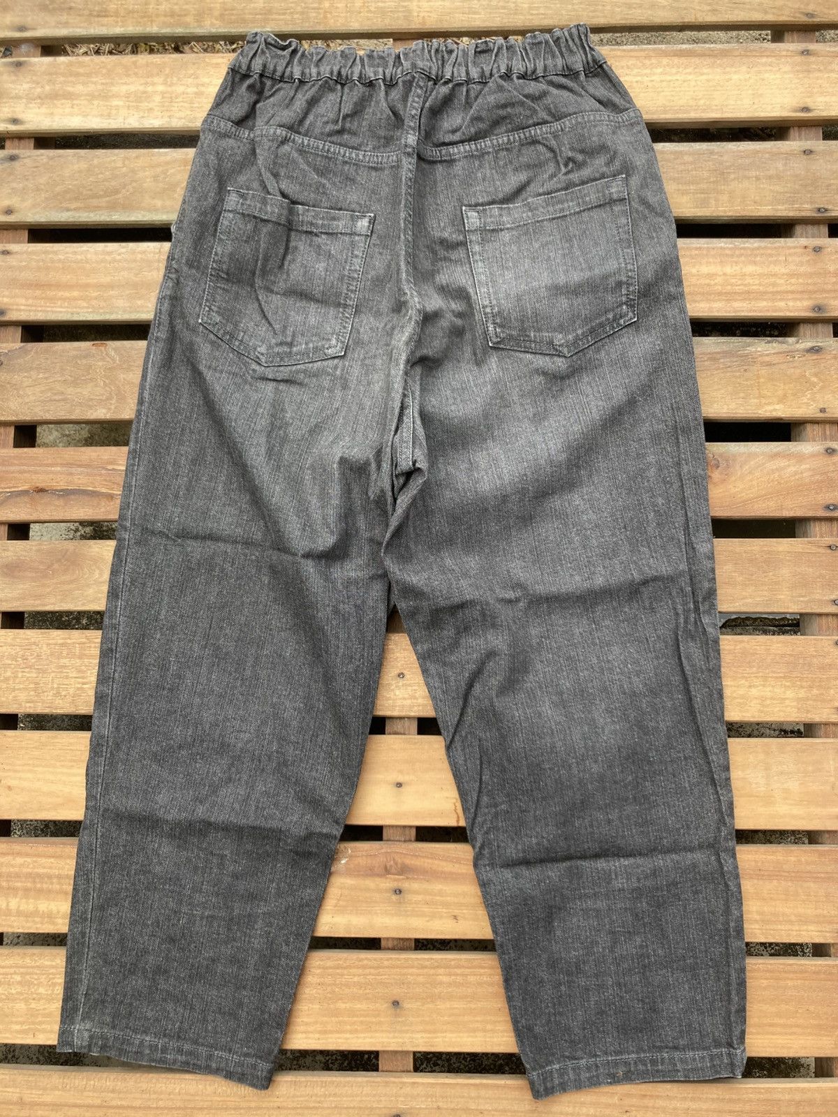 Issey Miyake Plantation 1 Mile Grey Black Ankle Pants Size US 32 / EU 48 - 3 Thumbnail