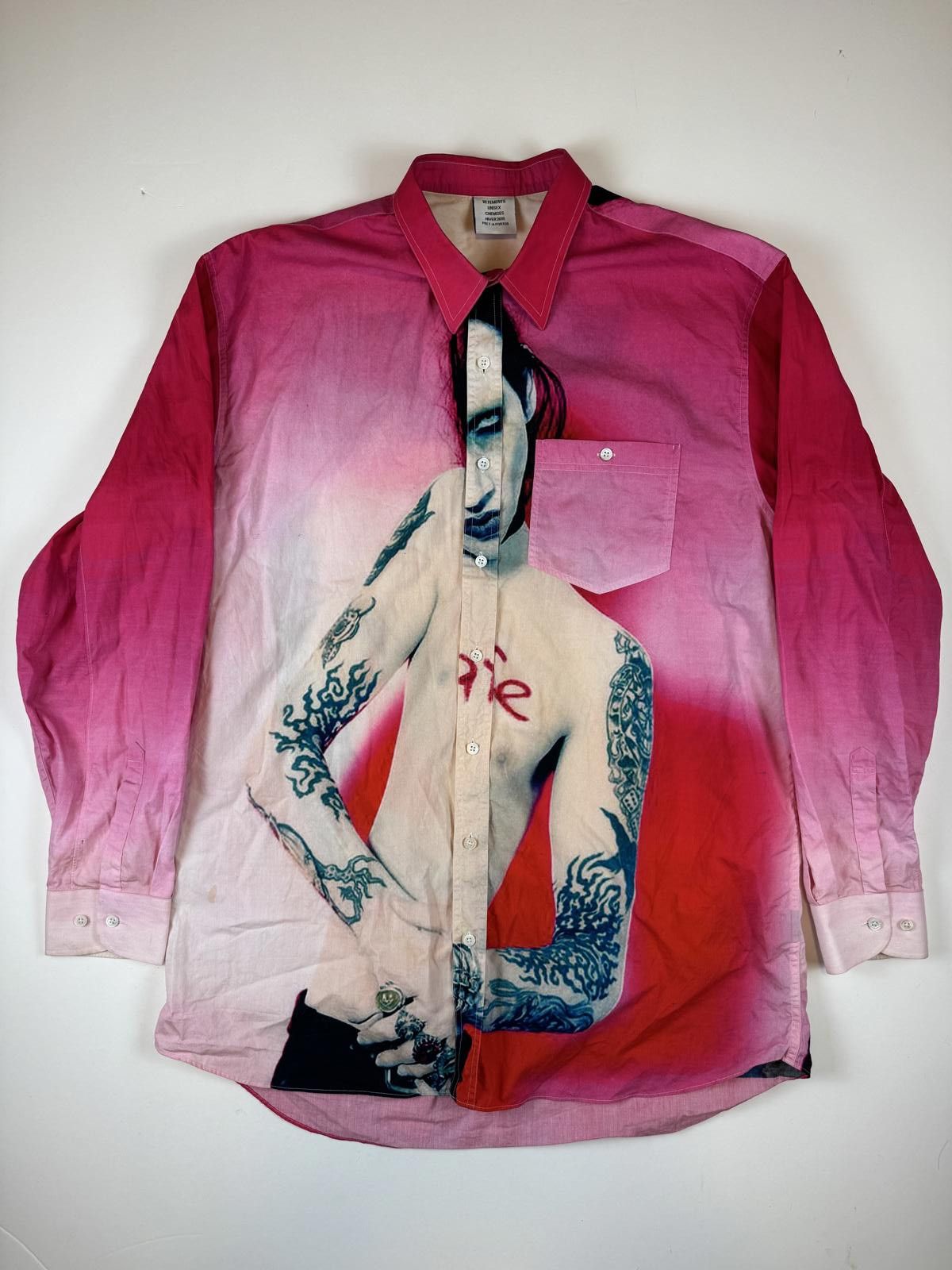 Vetements Vetements 2019 Marilyn Manson Button Shirt Size US M / EU 48-50 / 2 - 1 Thumbnail